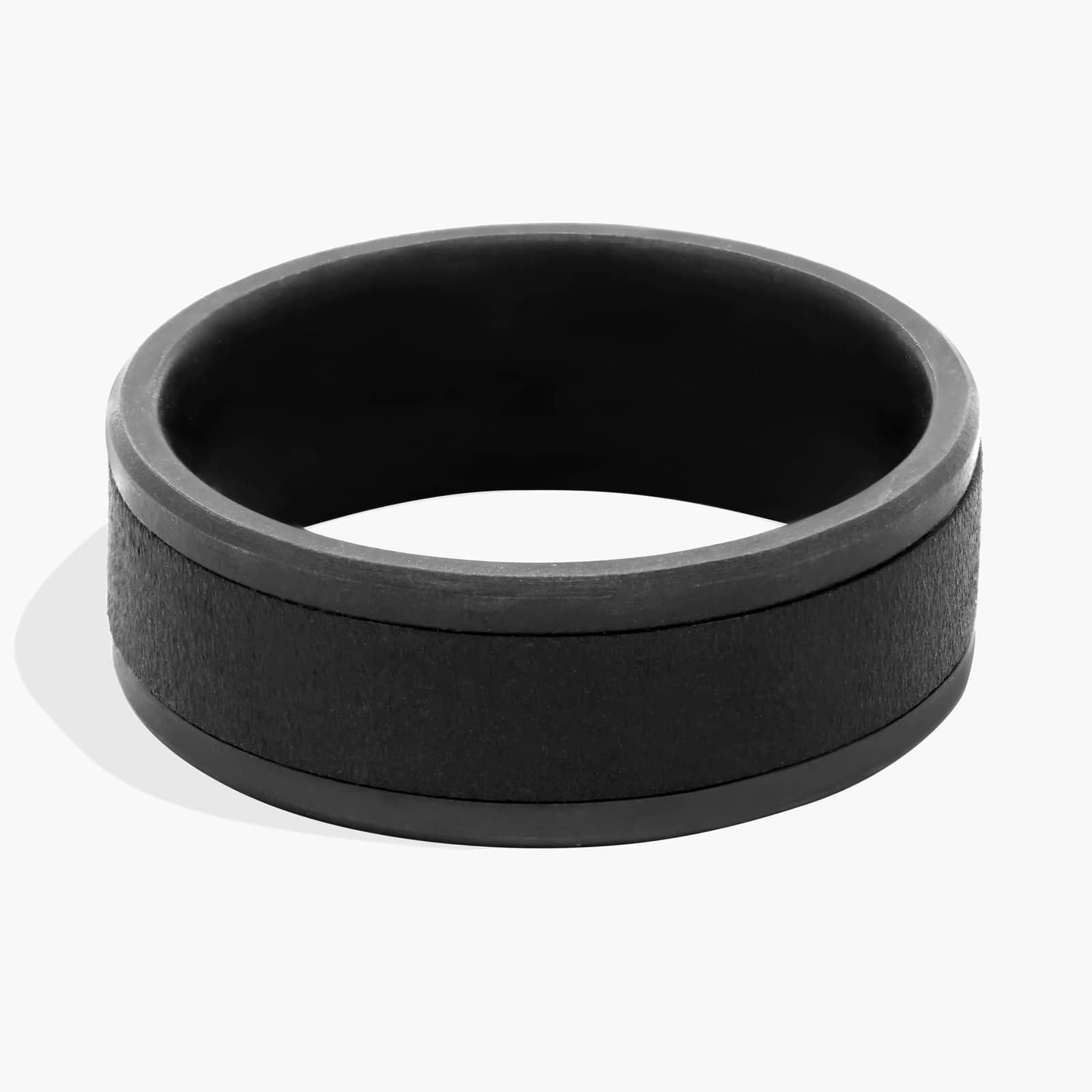 Wirebrush Finish Wedding Ring in Tantalum