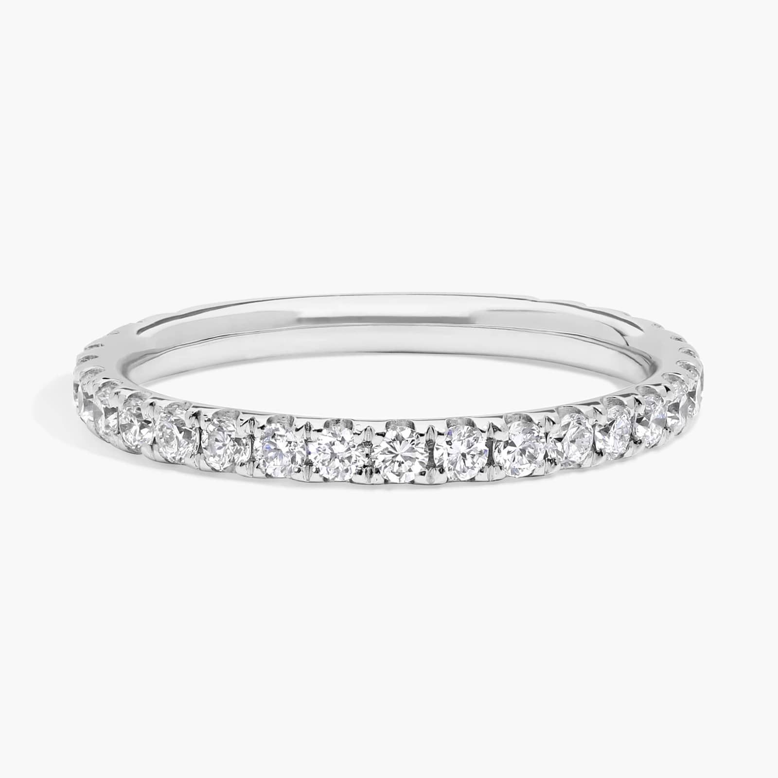 Diamond Riviera Pavé Ring with 0.5 CTW Round Cut Diamonds in 14K White Gold