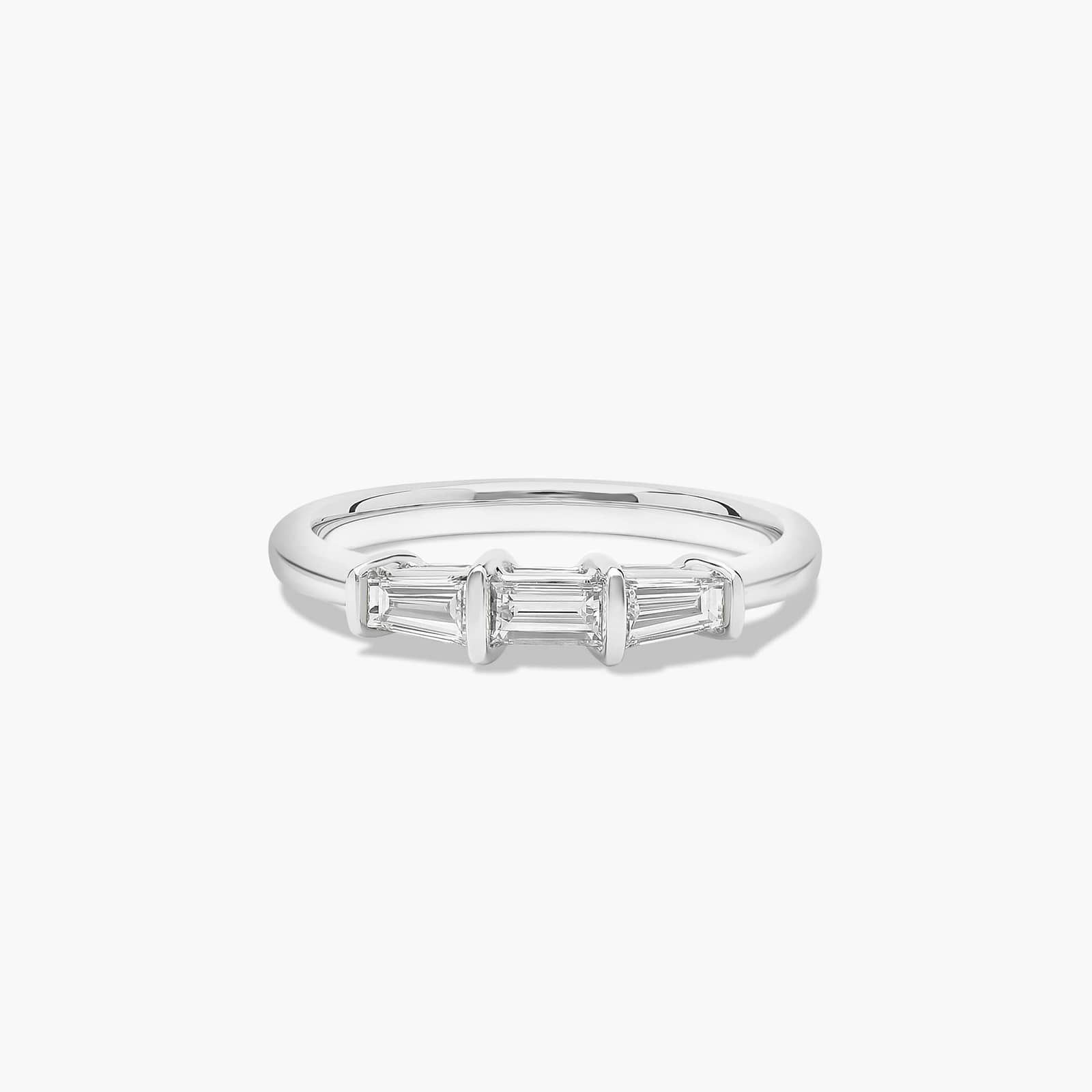 Tapered Baguette Wedding Ring With 0.33 CTW Diamonds In Platinum (2.00mm)