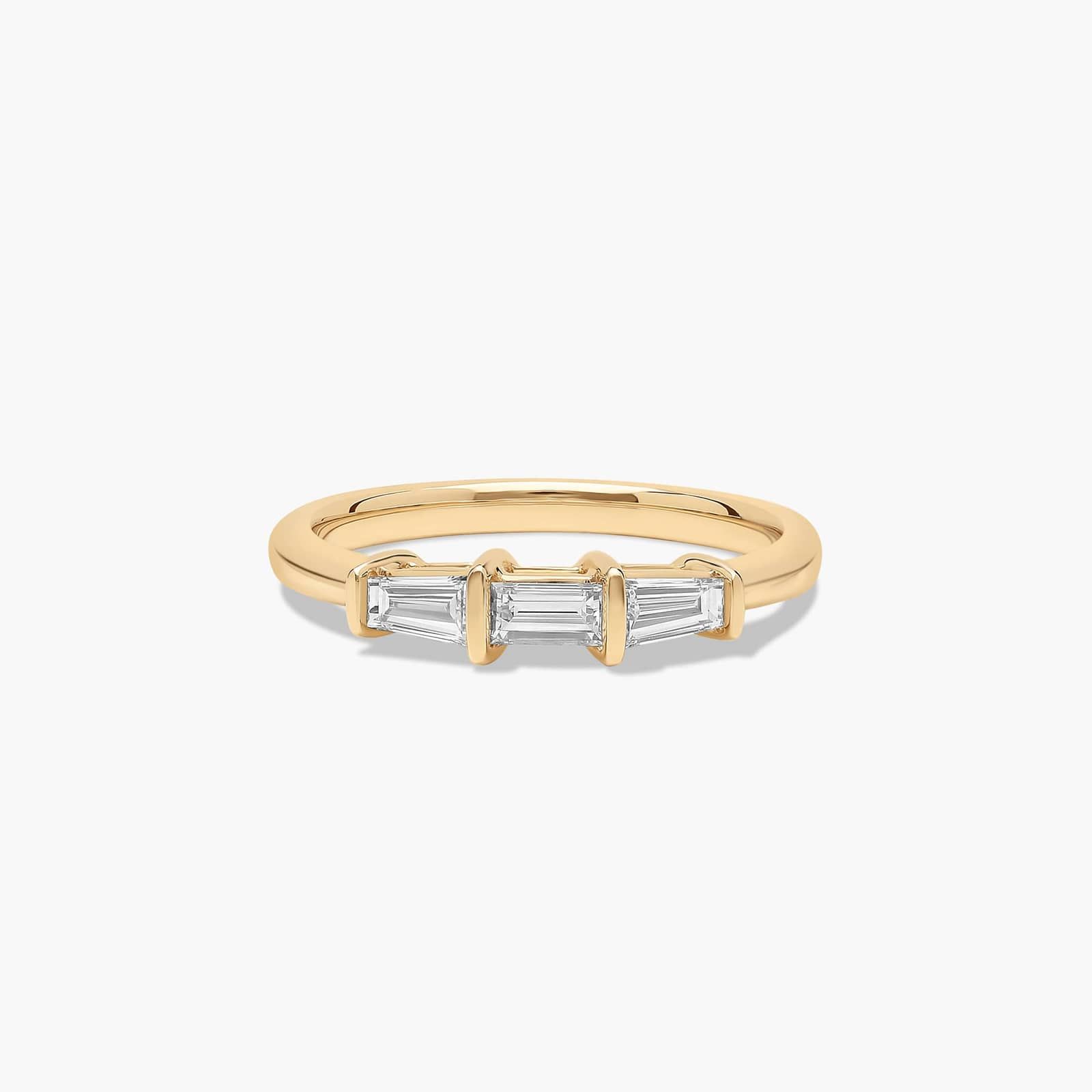 Tapered Baguette Wedding Ring With 0.33 CTW Diamonds In 14K Yellow Gold (2.00mm)