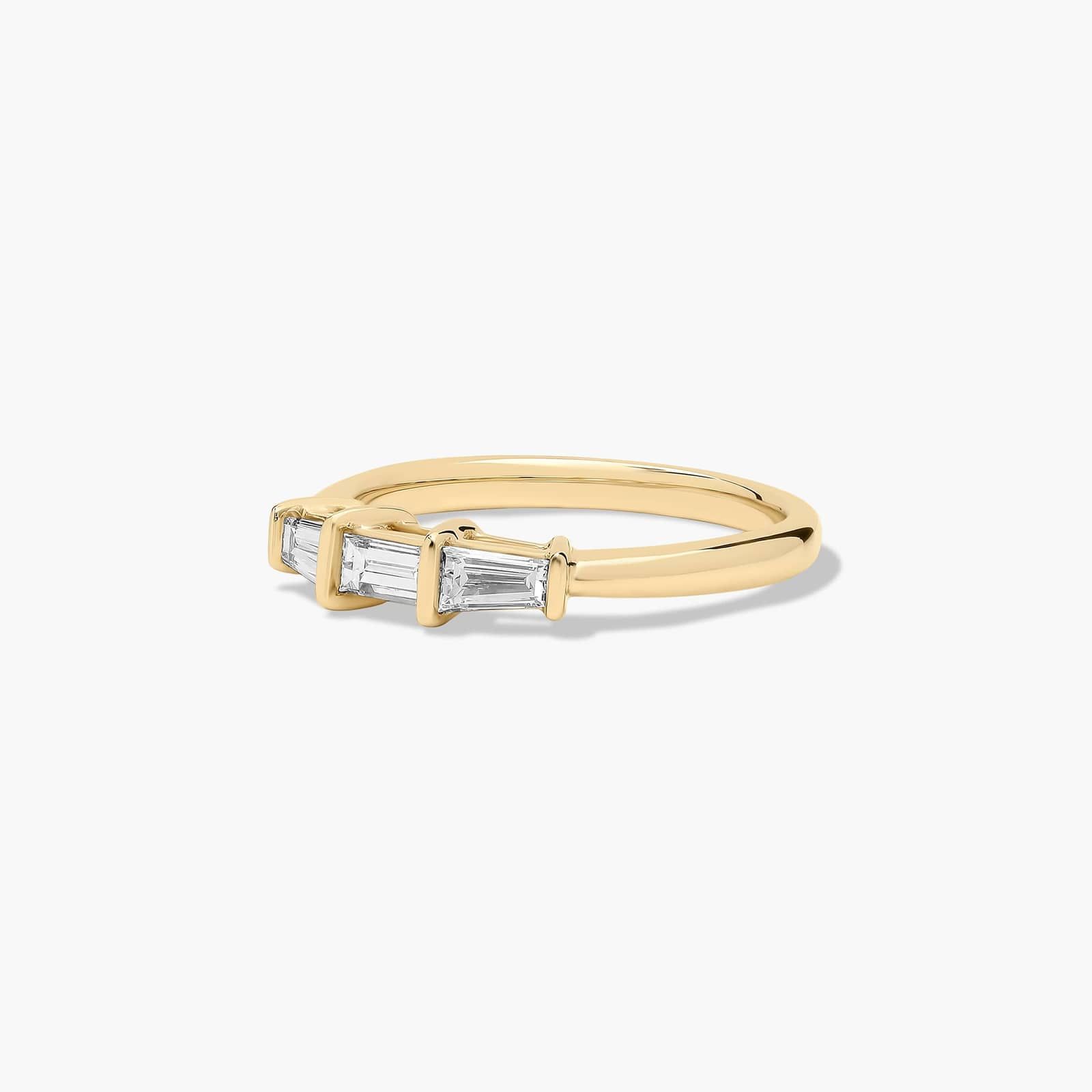 Tapered Baguette Wedding Ring With 0.33 CTW Diamonds In 14K Yellow Gold (2.00mm)