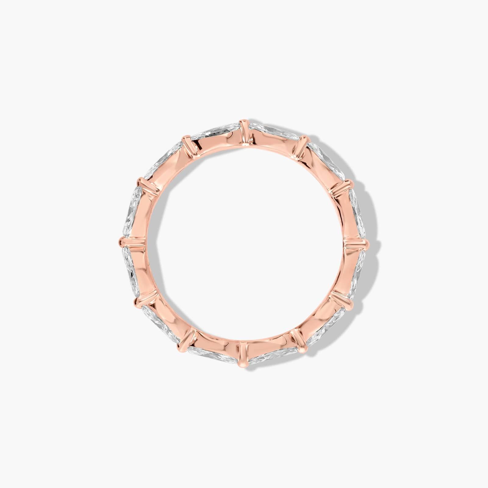 East West Eternity Ring With Marquise Cut Diamonds In 14K Rose Gold (2.00mm)