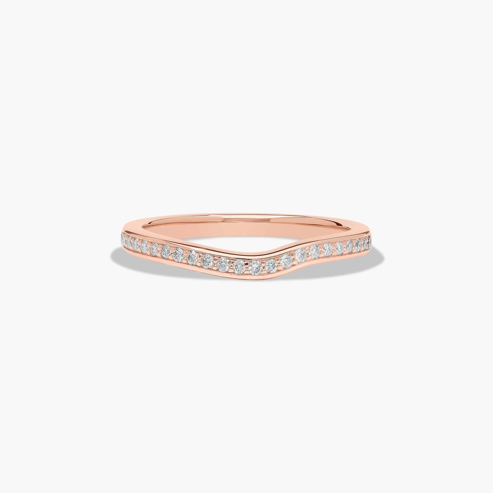 Bypass Wedding Ring In 14K Rose Gold (2.00mm)