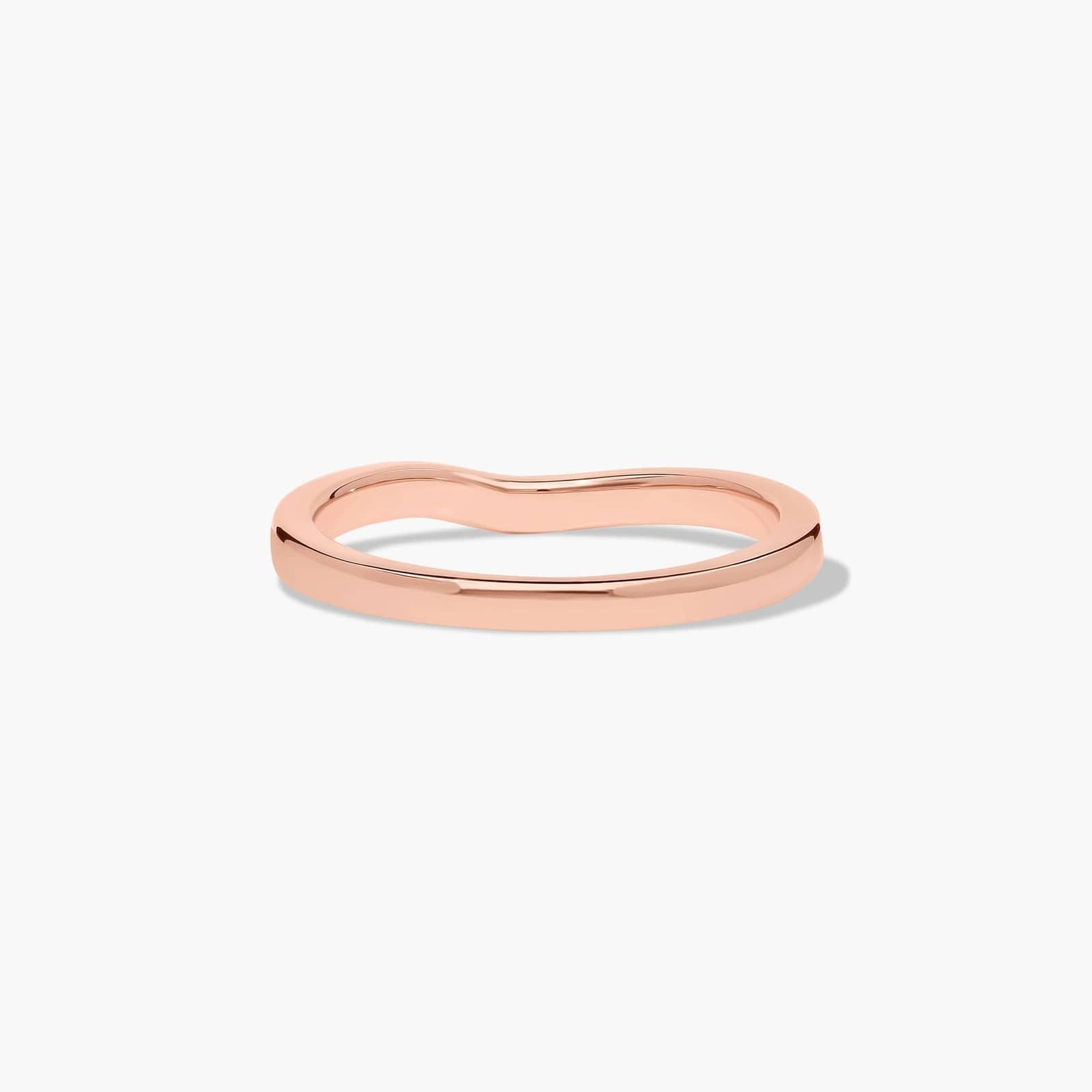 Bypass Wedding Ring In 14K Rose Gold (2.00mm)