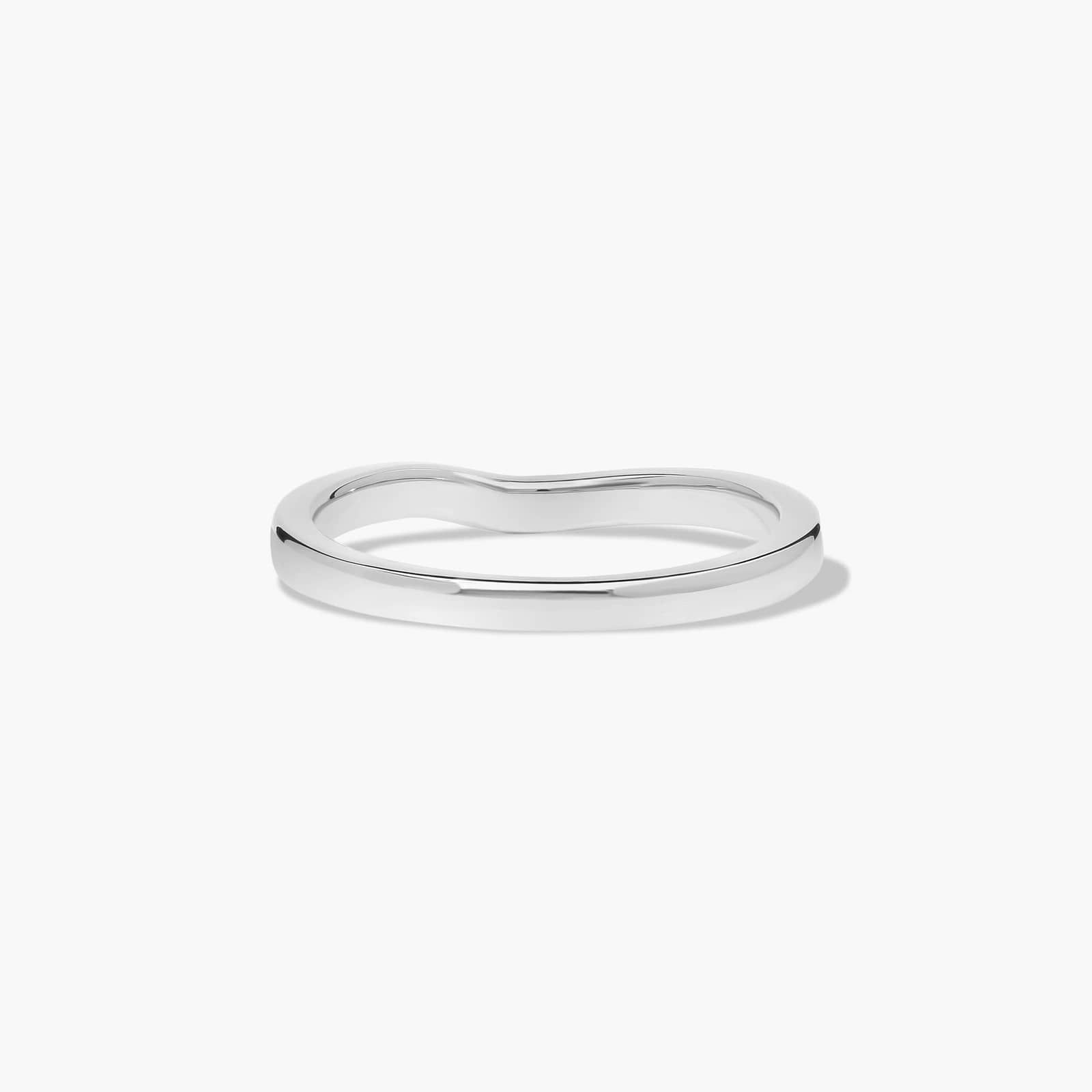 Bypass Wedding Ring In Platinum (2.00mm)