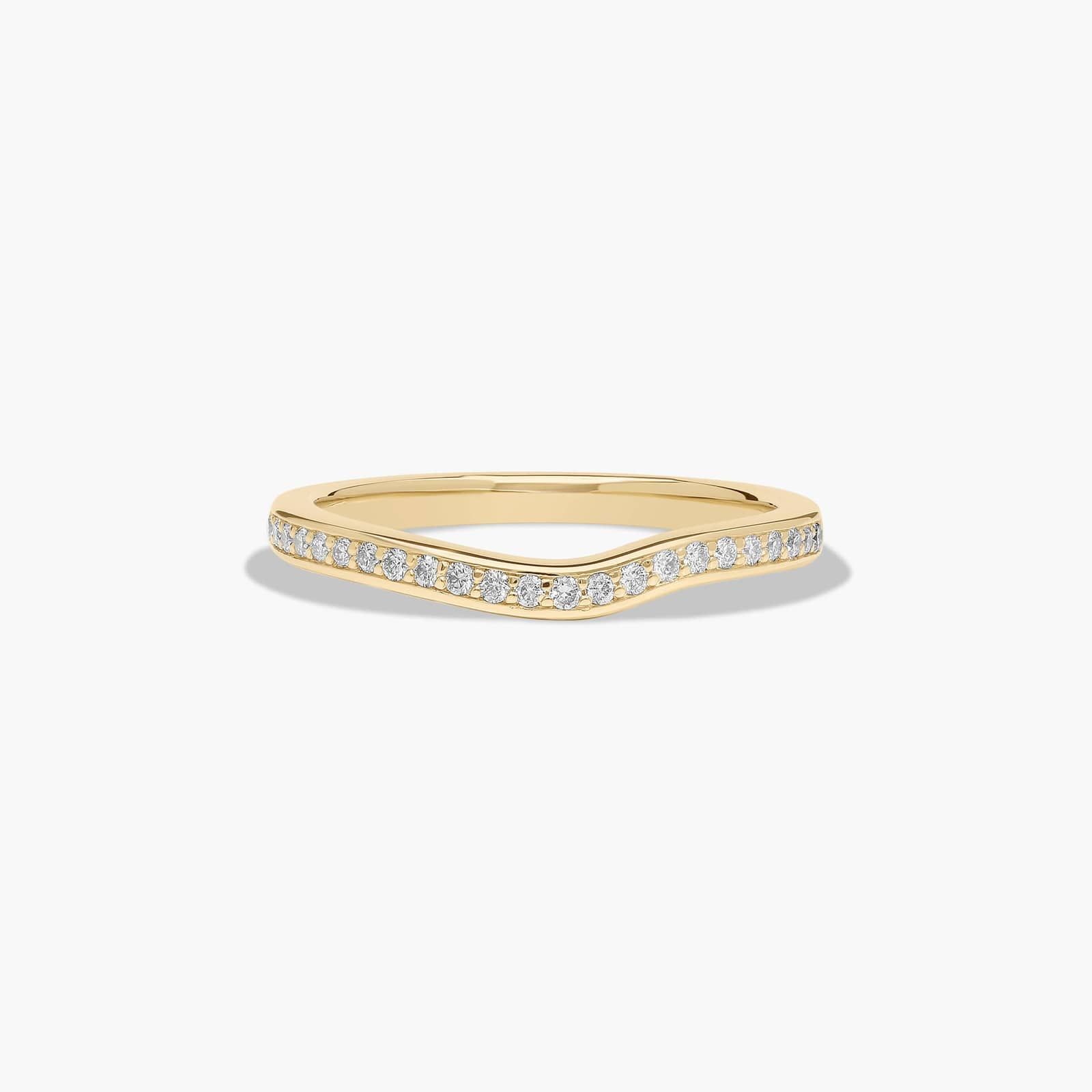 Bypass Wedding Ring In 14K Yellow Gold (2.00mm)