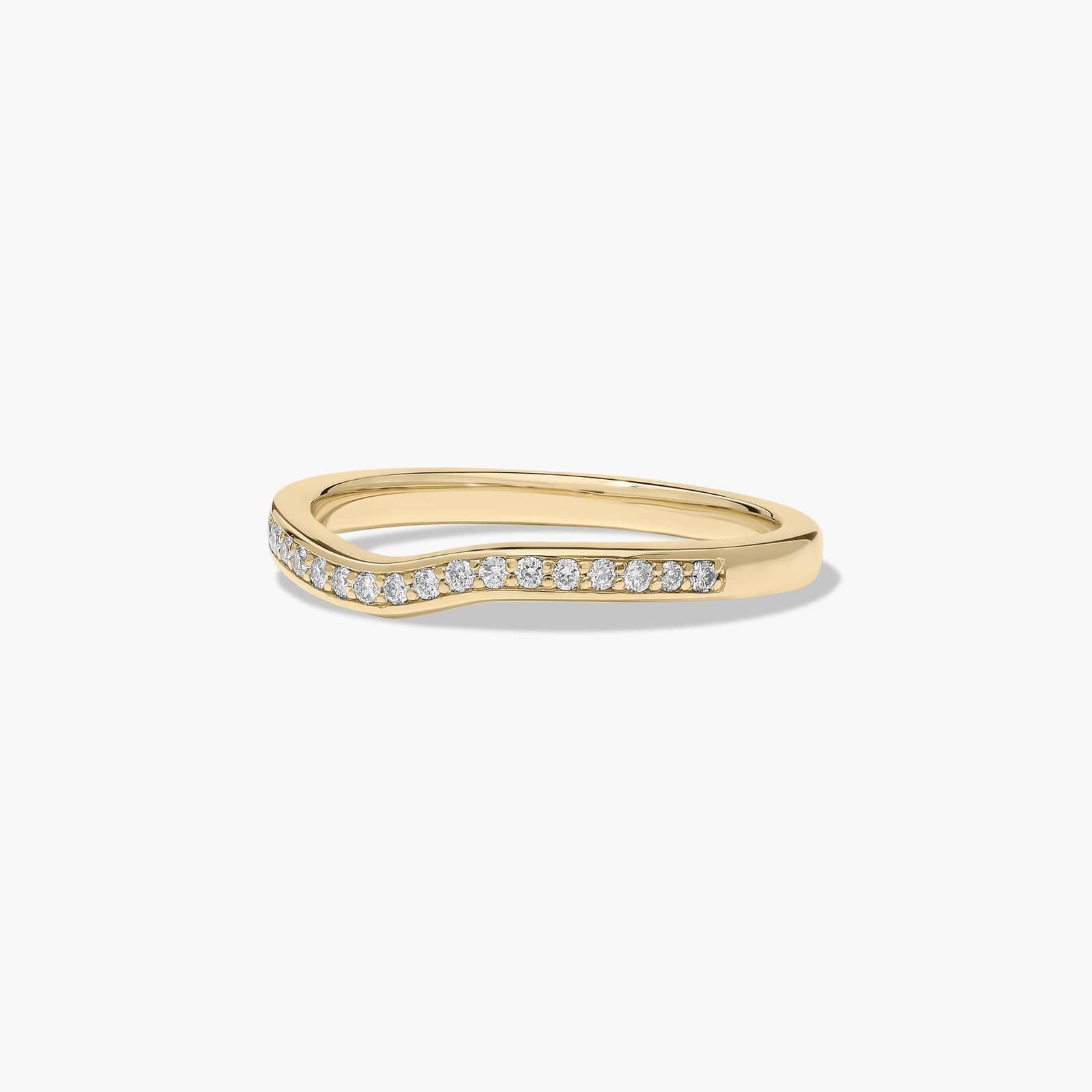 Bypass Wedding Ring In 14K Yellow Gold (2.00mm)