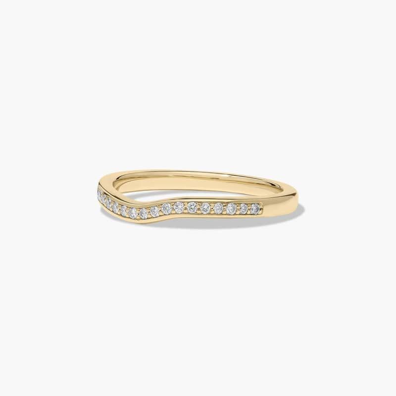 Bypass Wedding Ring In 14K Yellow Gold (2.00mm)