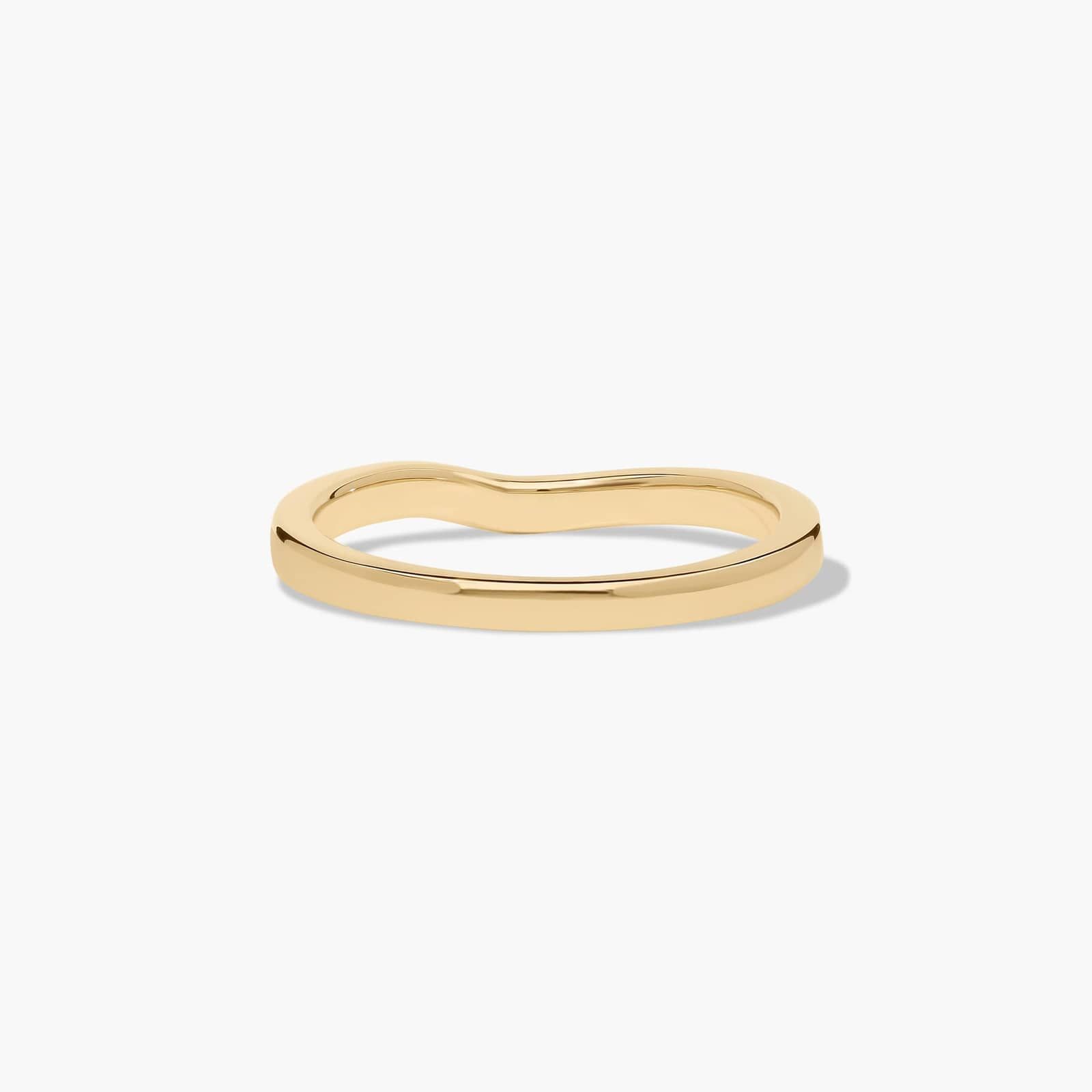 Bypass Wedding Ring In 14K Yellow Gold (2.00mm)