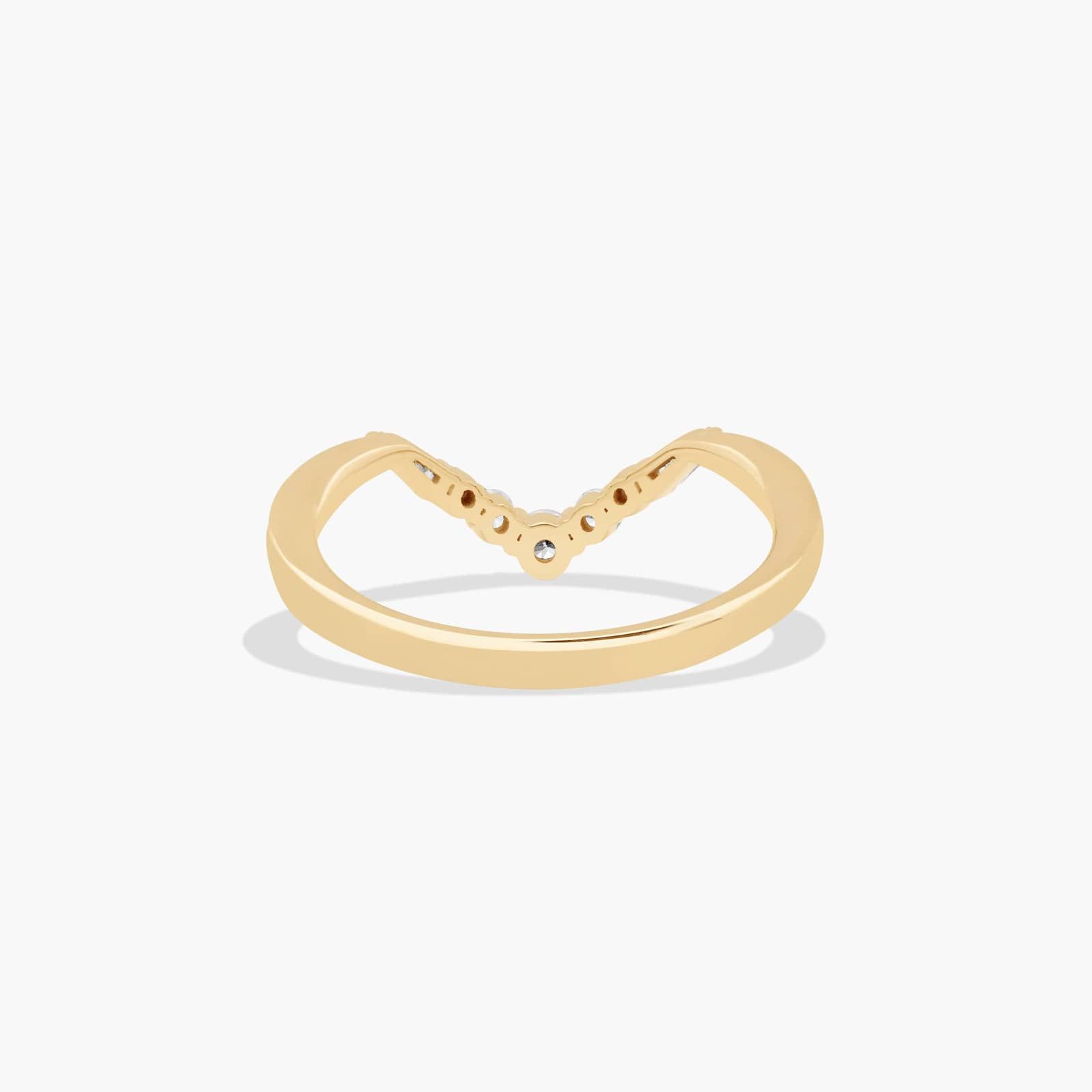 Vintage Glamour Frame Diamond Wedding Ring In 14K Yellow Gold (2.00mm)