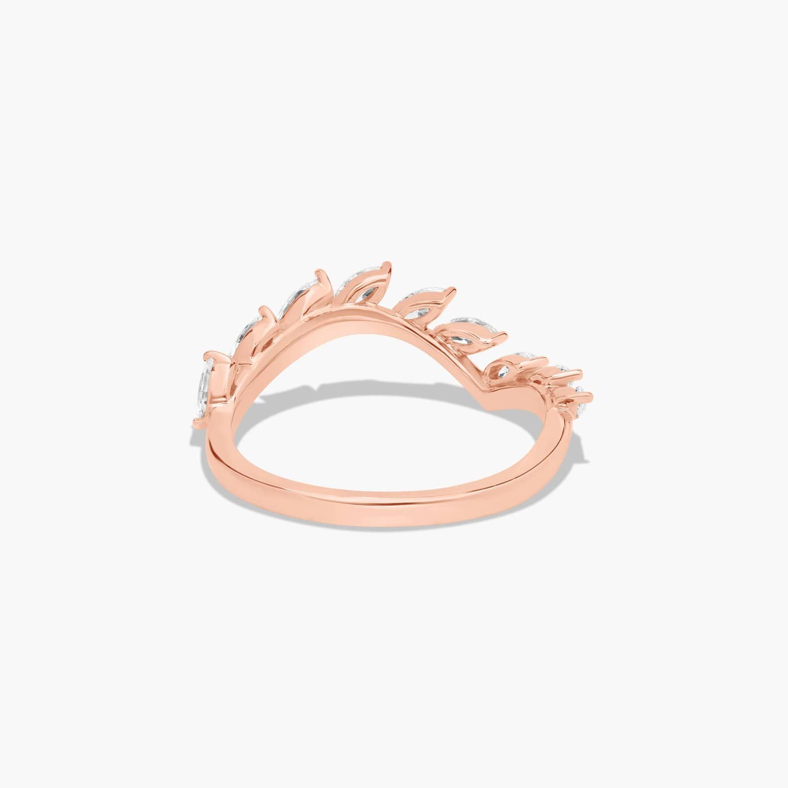 Vine Diamond Wedding Ring In 14K Rose Gold (2.00mm)