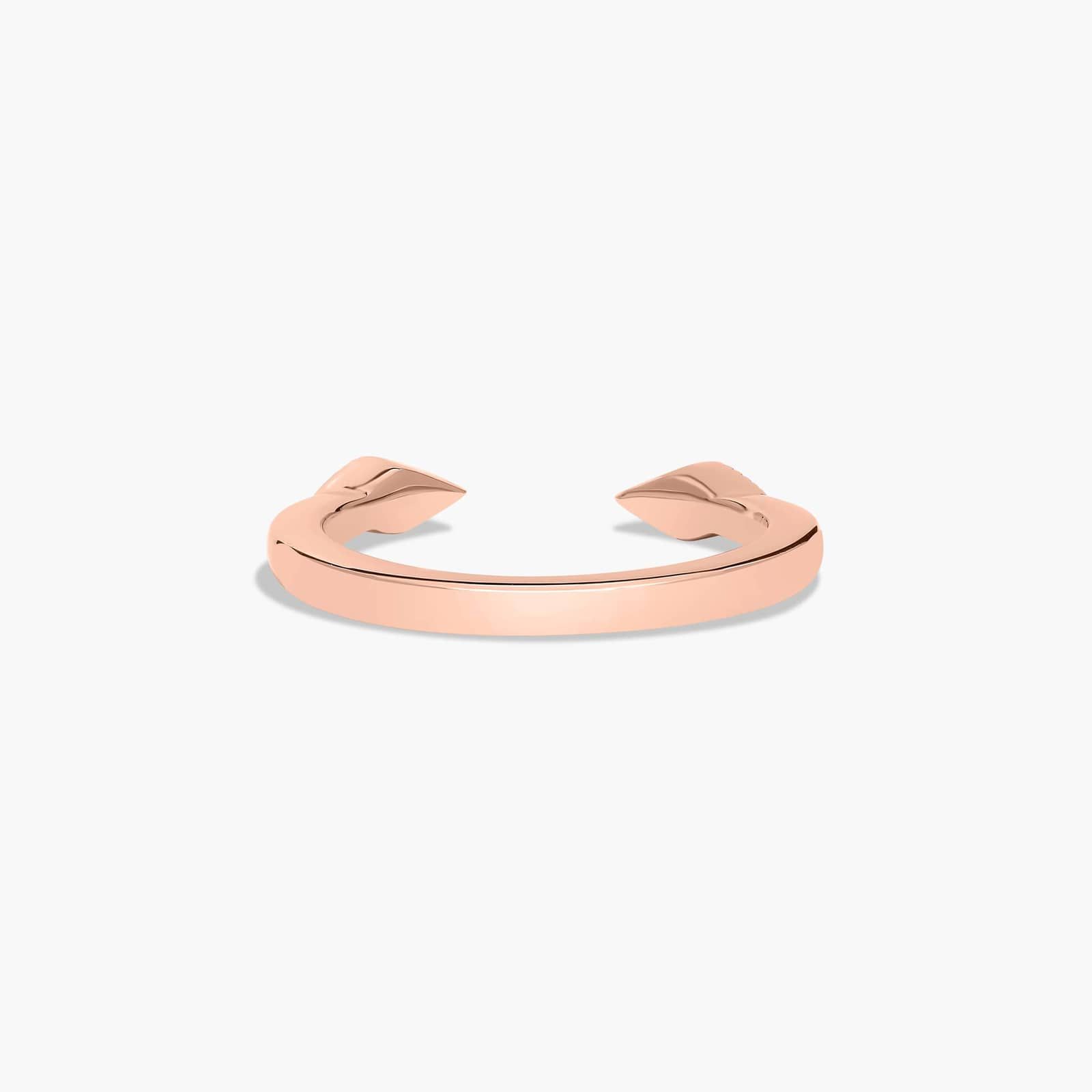 Open Wedding Ring With Marquise Shape Band In 14K Rose Gold (2.00mm)
