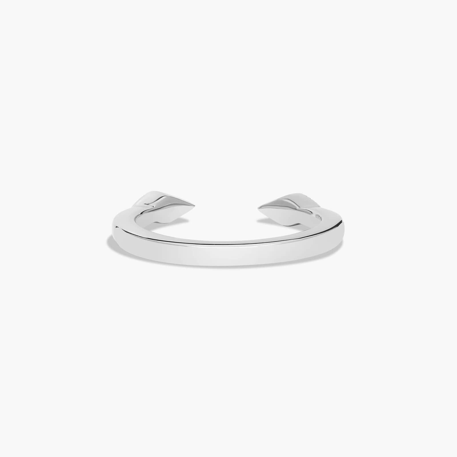 Open Wedding Ring With Marquise Shape Band In 14K White Gold (2.00mm)