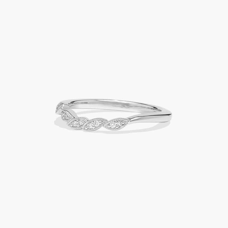 Entangled Vines Wedding Ring In 14K White Gold (1.50mm)
