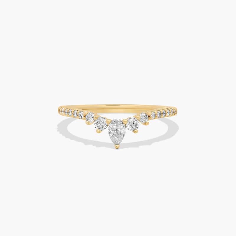 Grand Tiara Diamond Wedding Ring In 14K Yellow Gold (1.50mm)