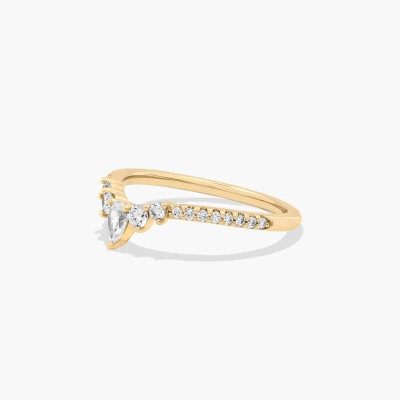 Grand Tiara Diamond Wedding Ring In 14K Yellow Gold (1.50mm)