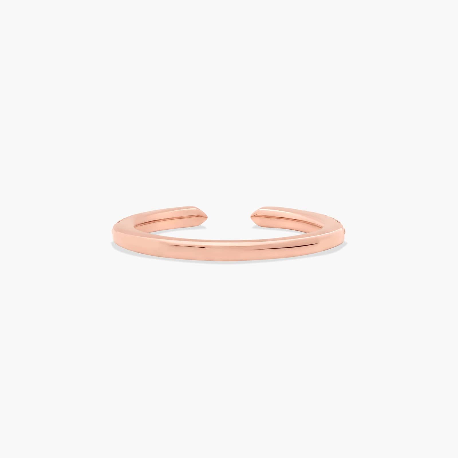 Open Diamond Wedding Ring In 14K Rose Gold (1.50mm)