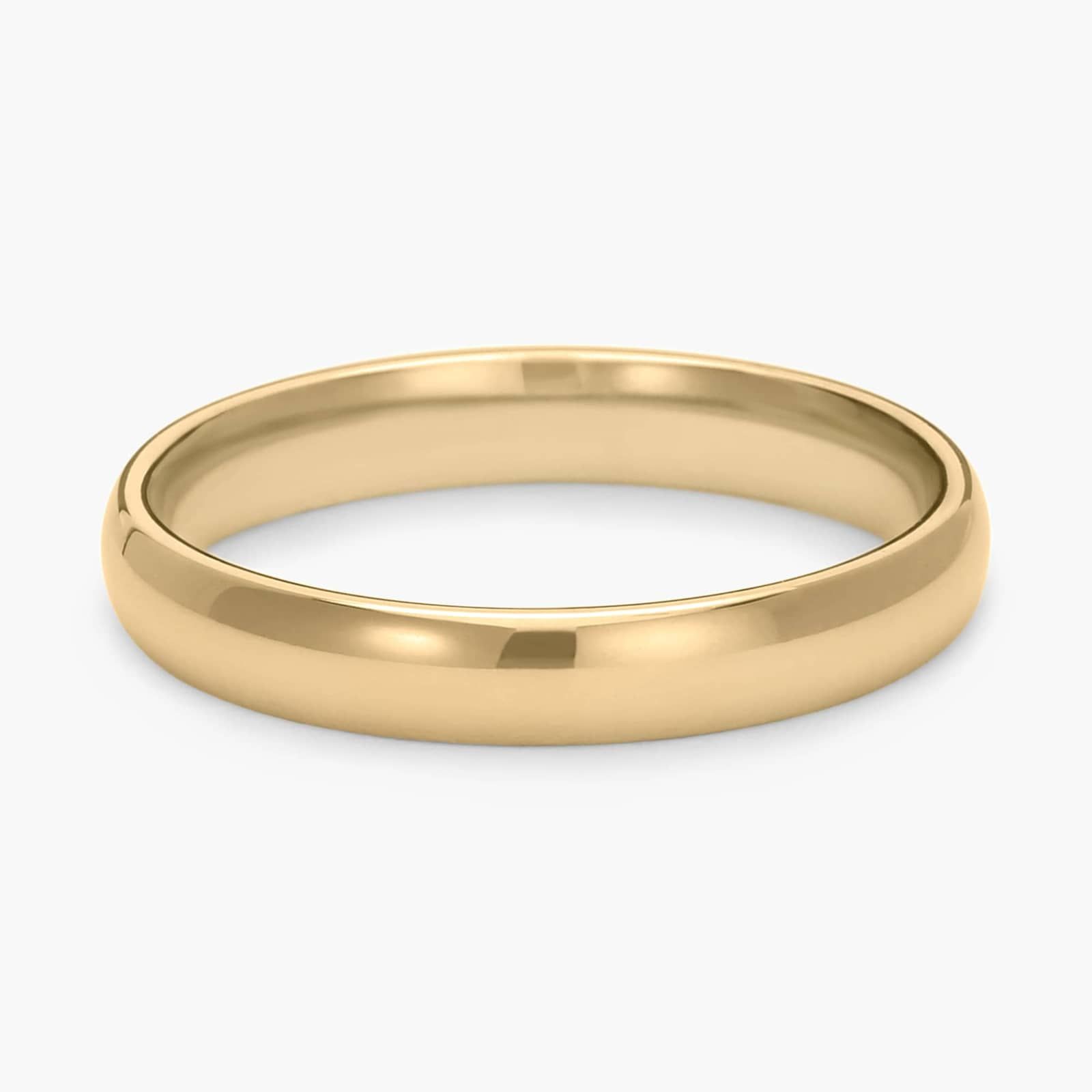 Mid-weight Comfort Fit Wedding Ring in 14k Yellow Gold (3mm)