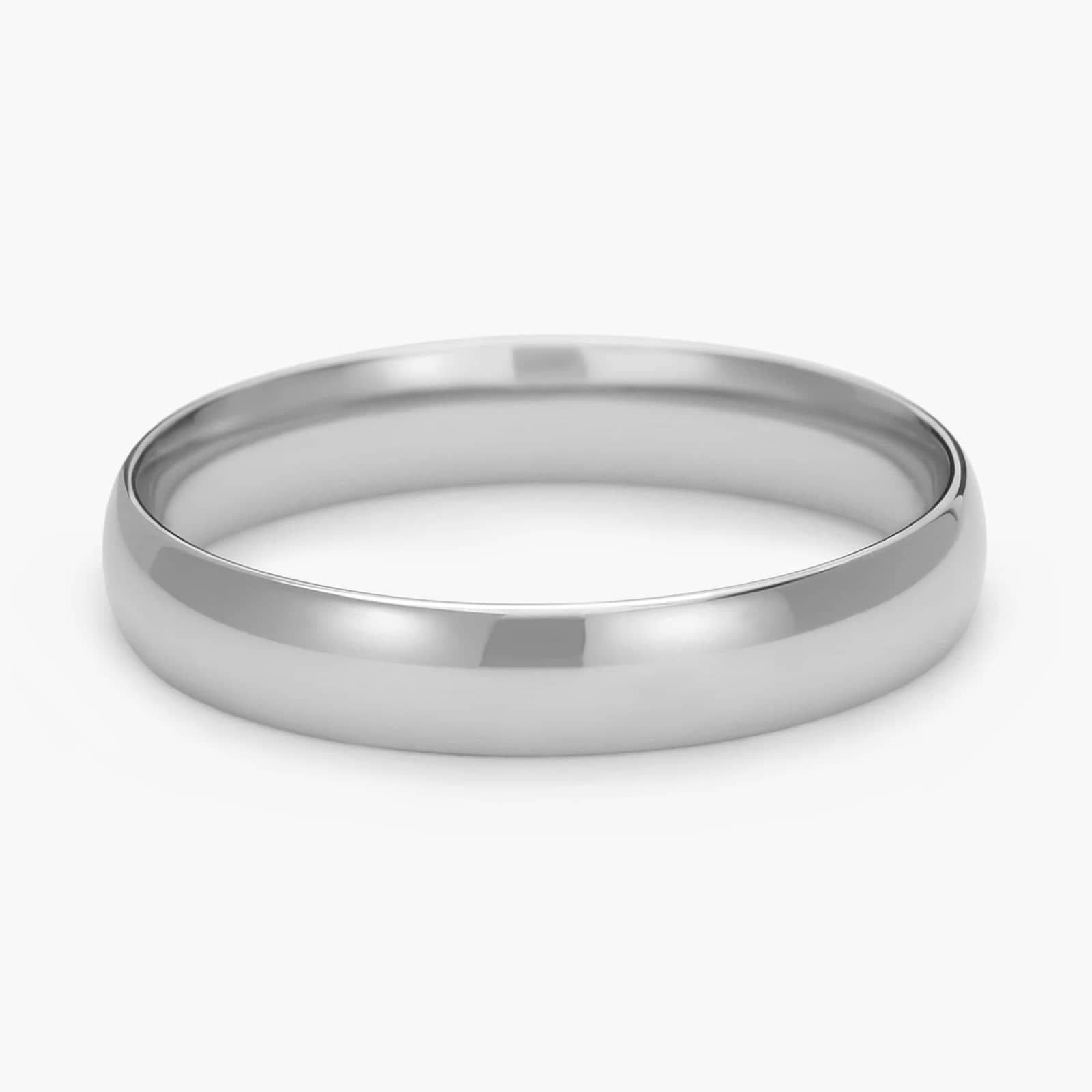 Mid-weight Comfort Fit Wedding Ring in Platinum (4mm)
