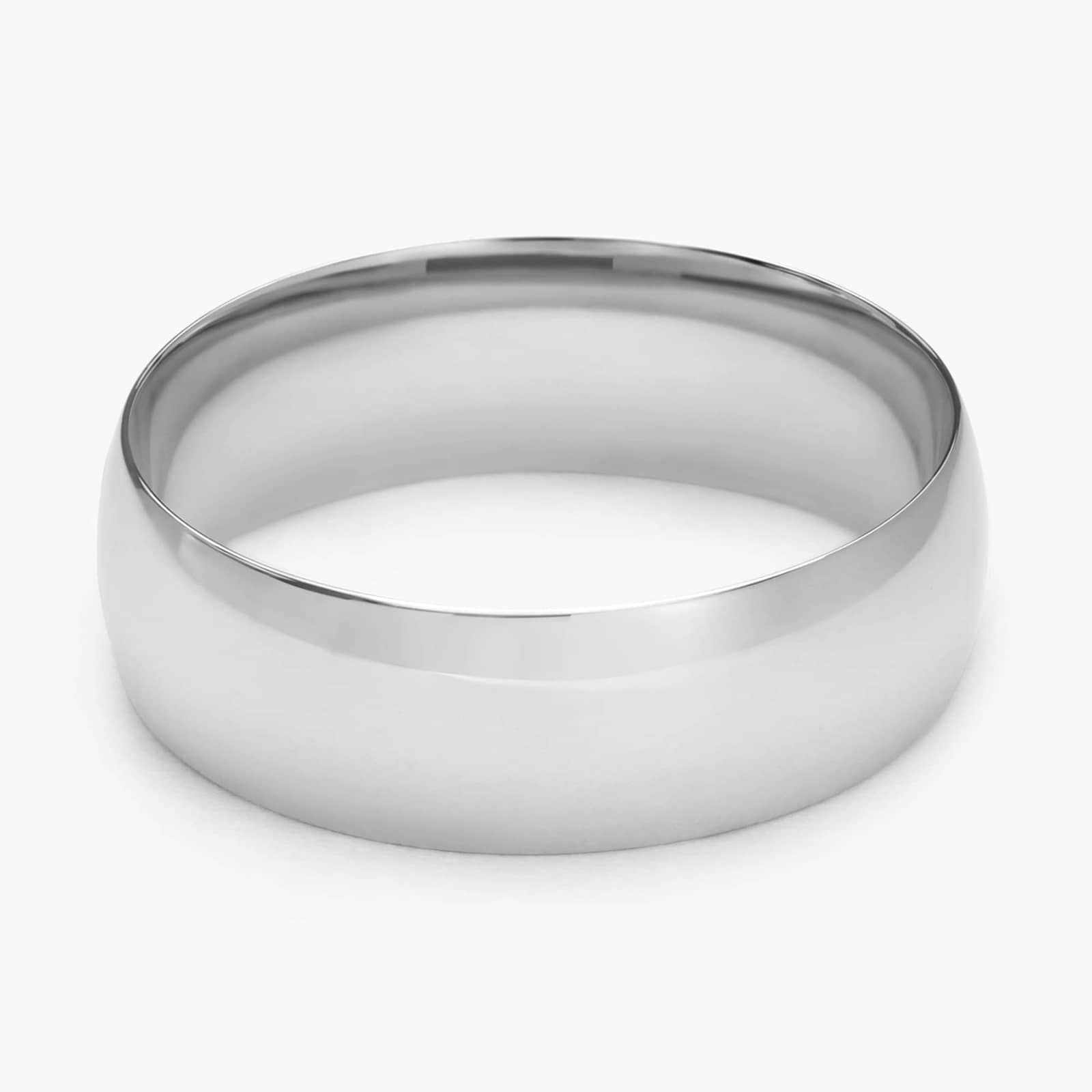 Mid-weight Comfort Fit Wedding Ring in Platinum (7mm)