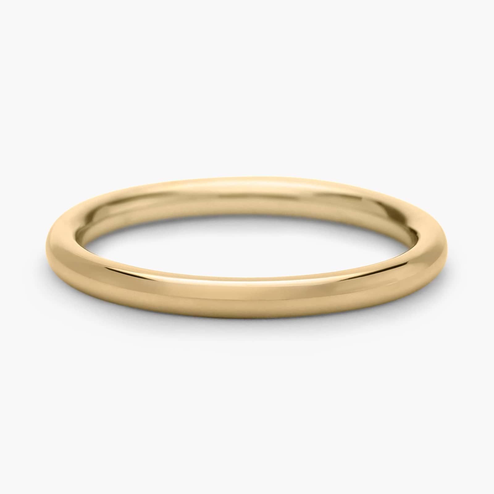 Skyline Comfort Fit Wedding Ring in 18k Yellow Gold (2mm)