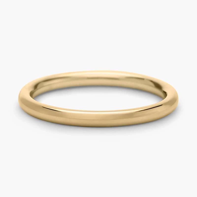 Skyline Comfort Fit Wedding Ring in 14k Yellow Gold (2mm)
