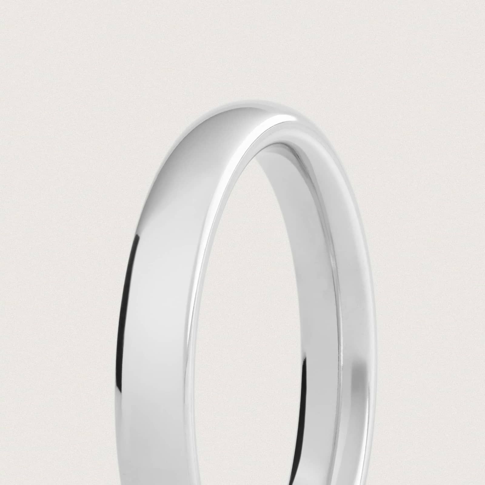 Skyline Comfort Fit Wedding Ring in Platinum (3mm)