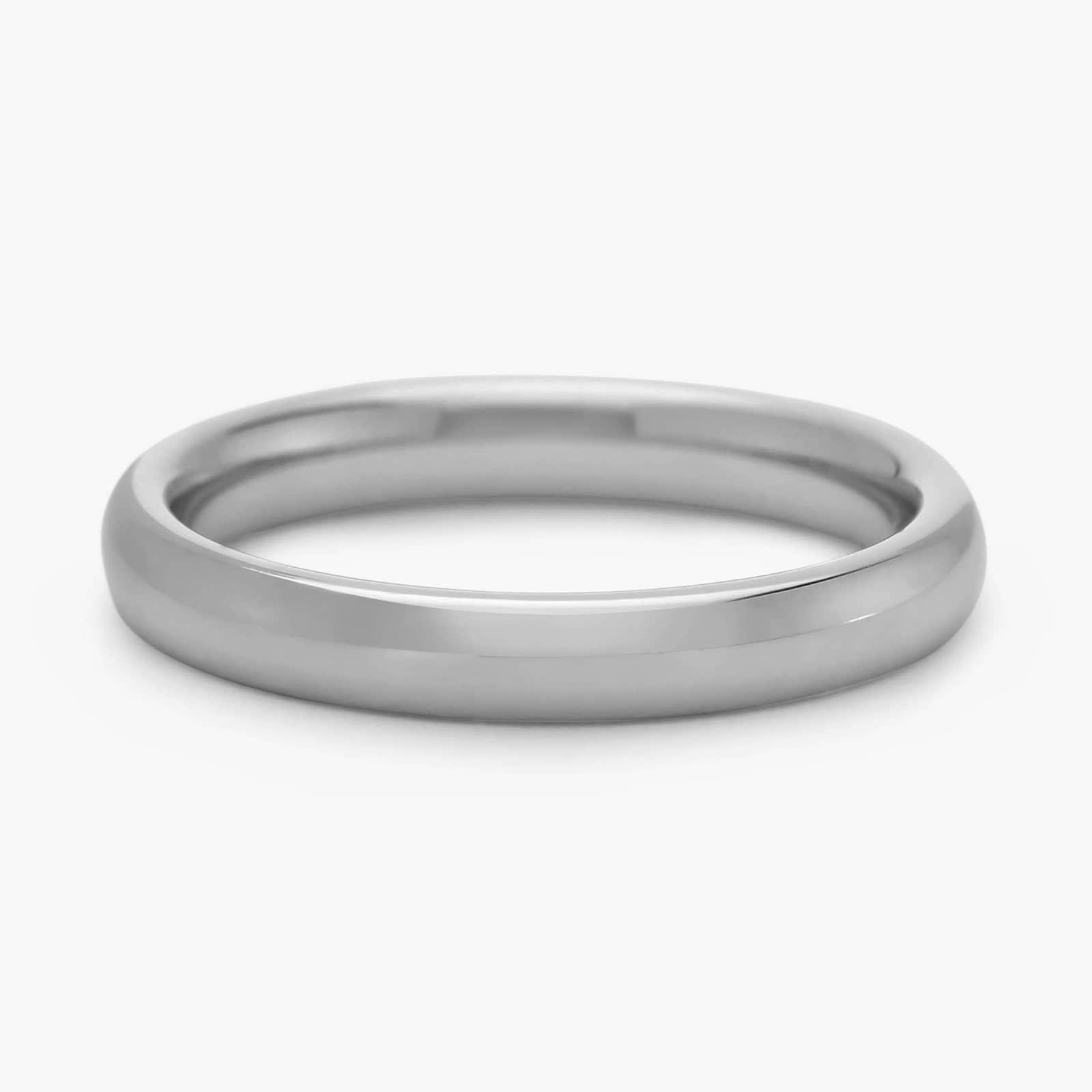 Skyline Comfort Fit Wedding Ring in 18k White Gold (3mm)