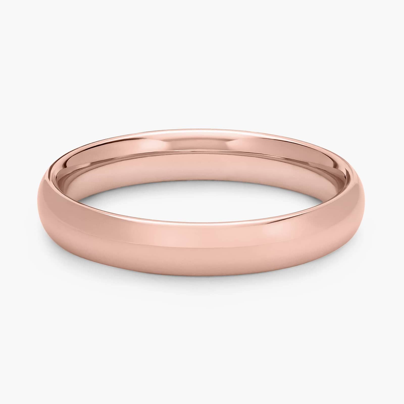Skyline Comfort Fit Wedding Ring in 14k Rose Gold (4mm)