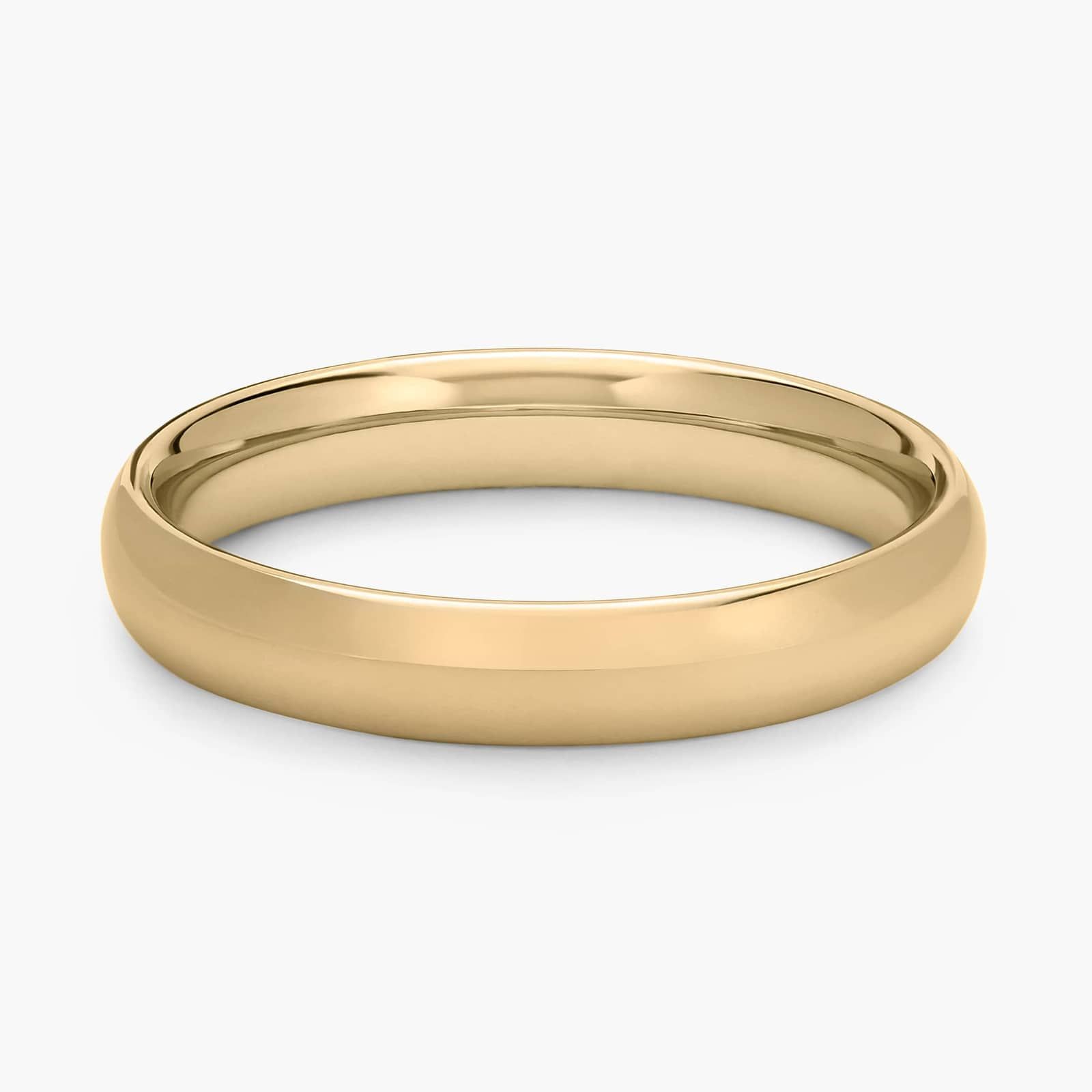 Skyline Comfort Fit Wedding Ring in 14k Yellow Gold (4mm)