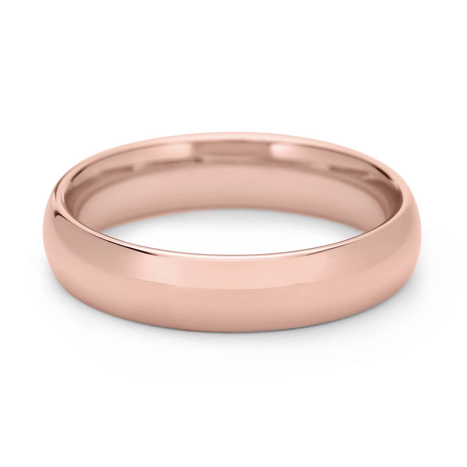 Skyline Comfort Fit Wedding Ring in 14k Rose Gold (5mm)