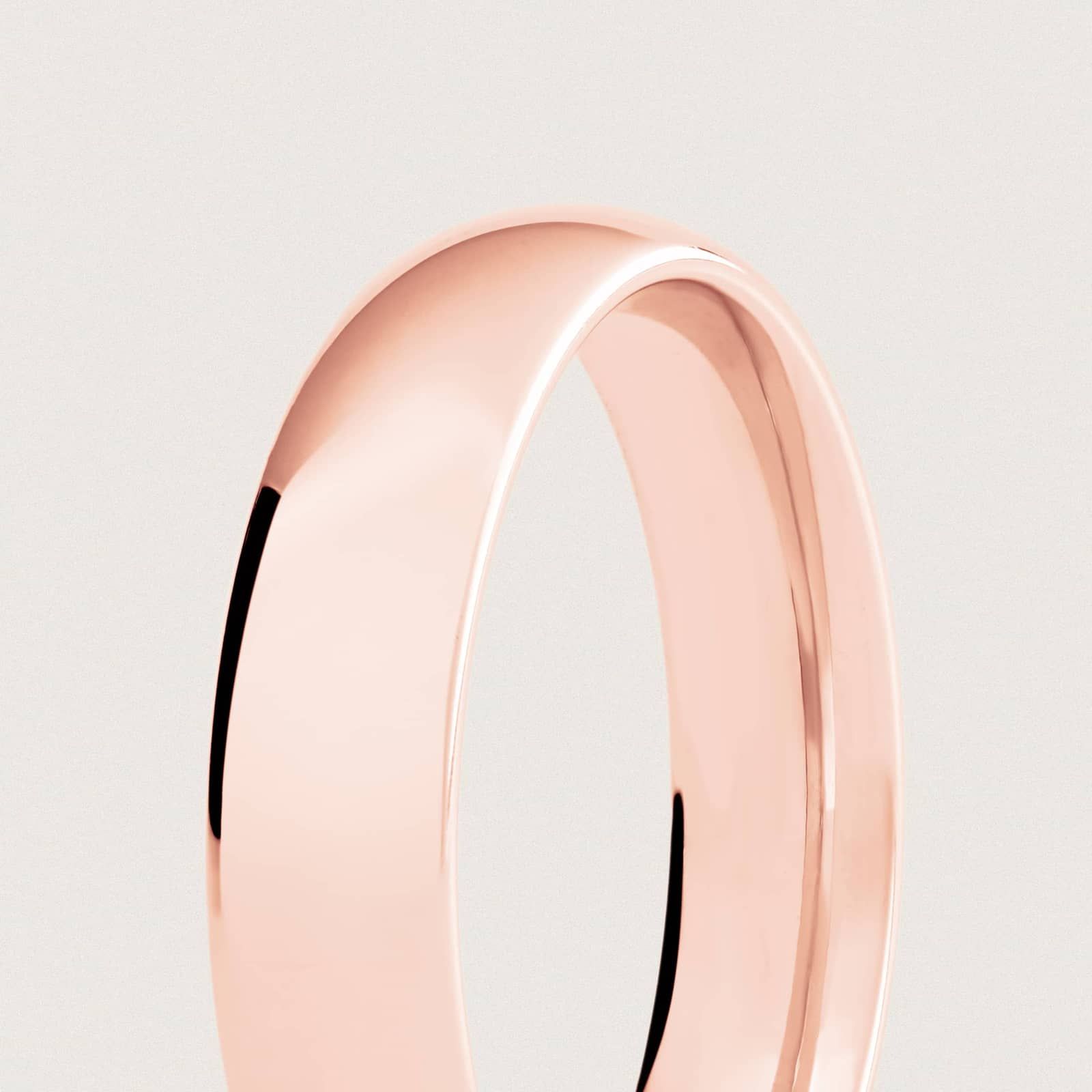 Skyline Comfort Fit Wedding Ring in 14k Rose Gold (5mm)