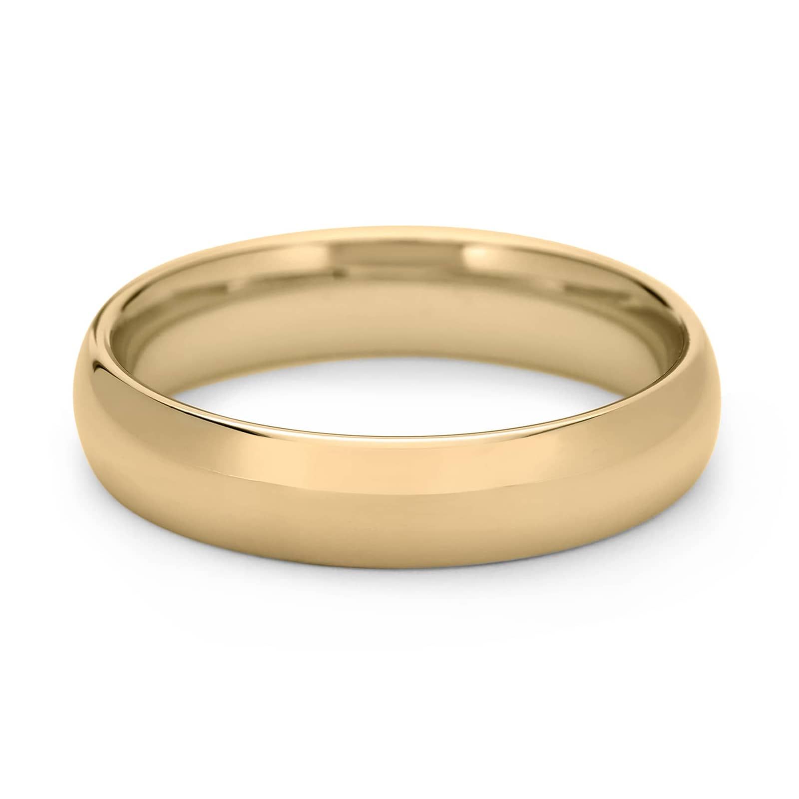 Skyline Comfort Fit Wedding Ring in 14k Yellow Gold (5mm)
