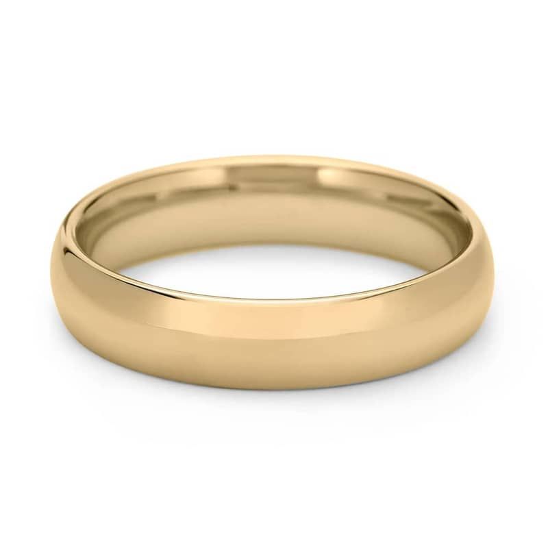 Skyline Comfort Fit Wedding Ring in 14k Yellow Gold (5mm)