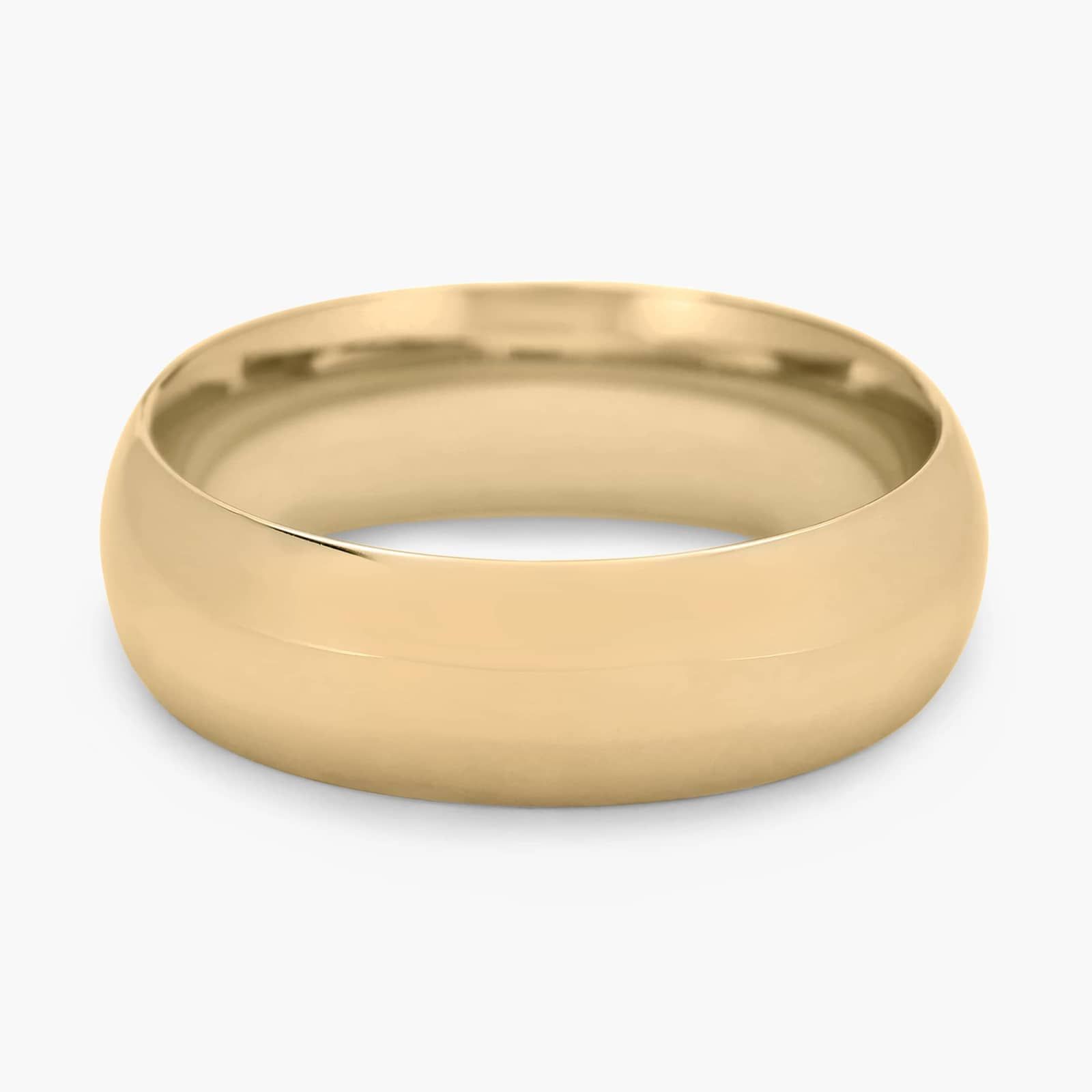 Skyline Comfort Fit Wedding Ring in 14k Yellow Gold (7mm)