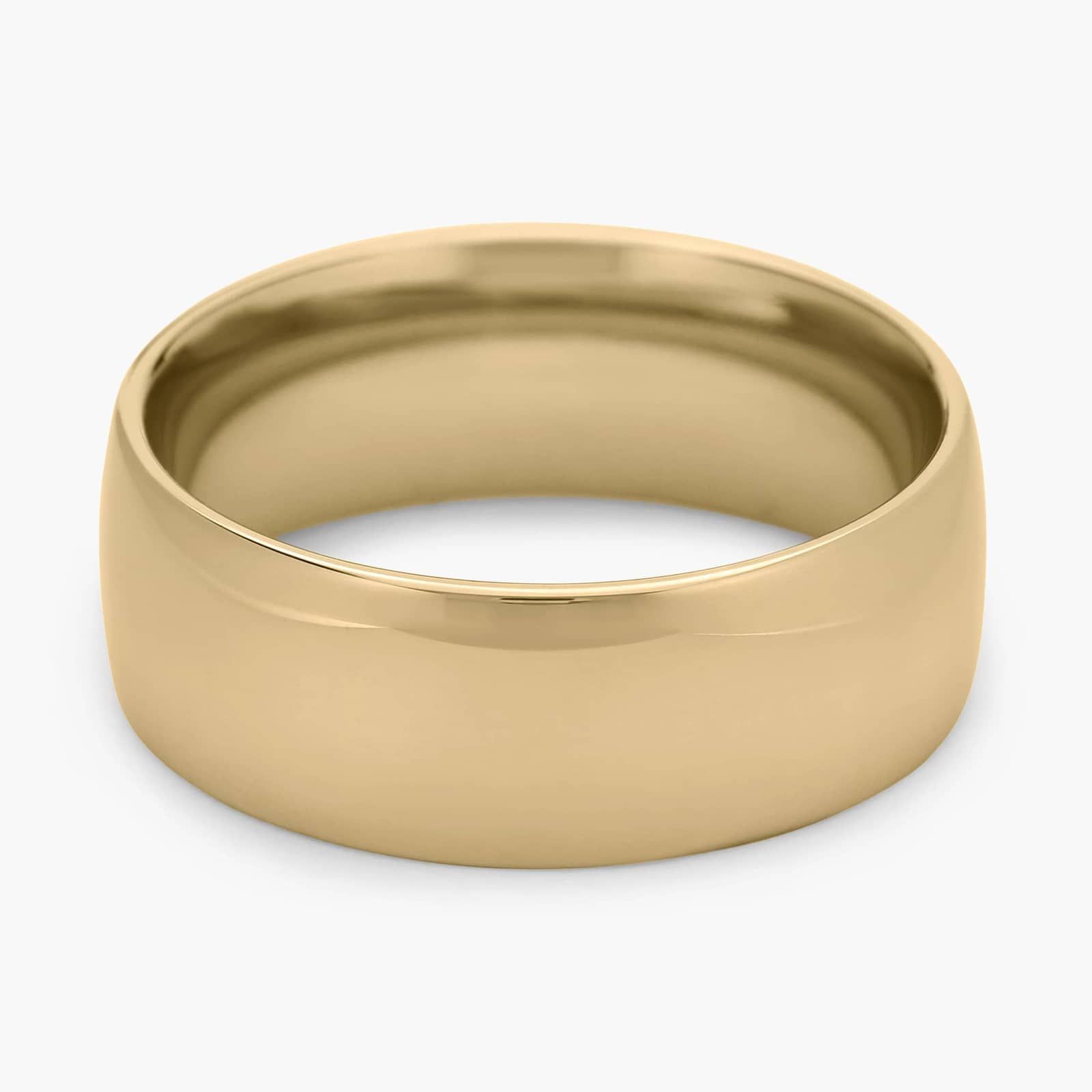 Skyline Comfort Fit Wedding Ring in 14k Yellow Gold (8mm)