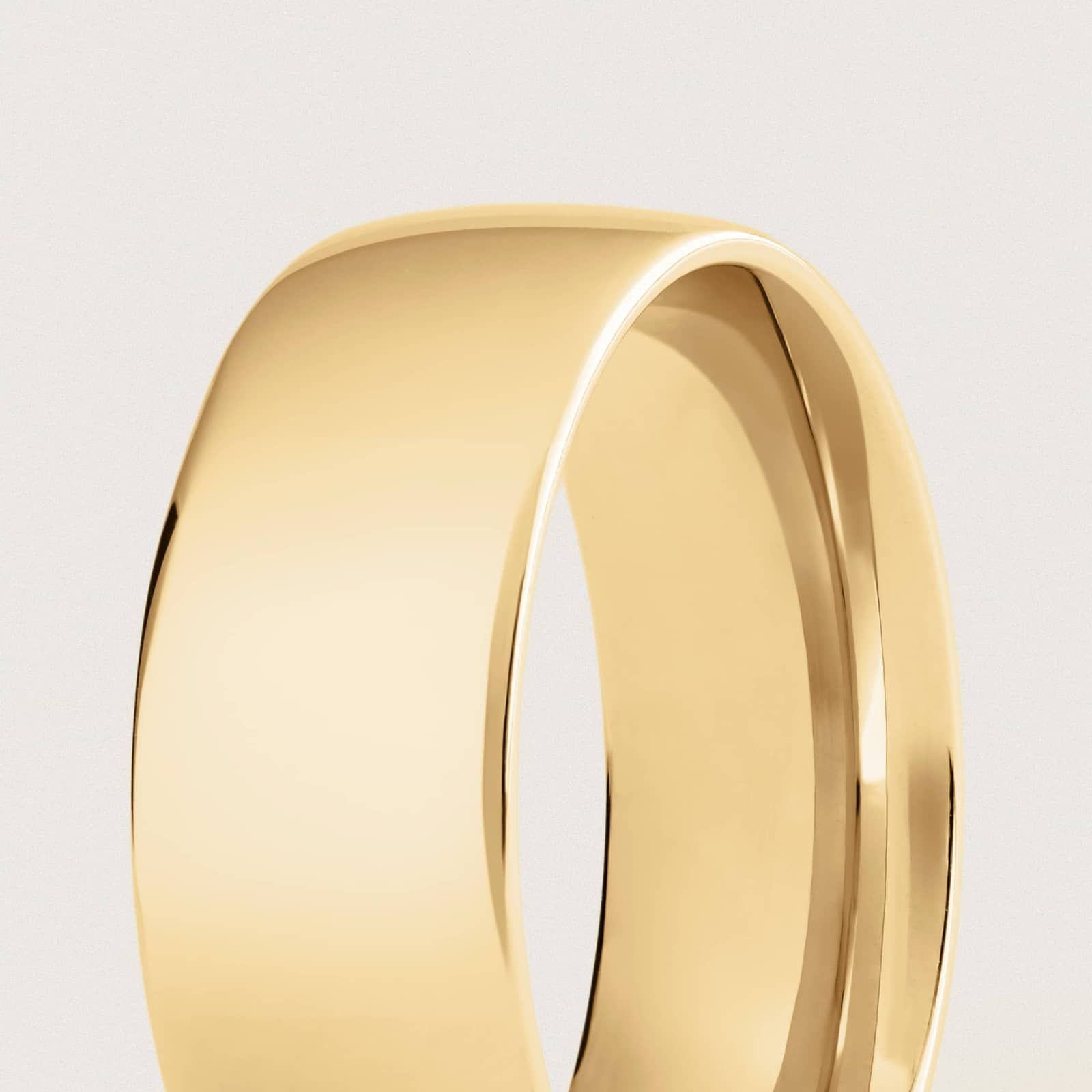 Skyline Comfort Fit Wedding Ring in 14k Yellow Gold (8mm)