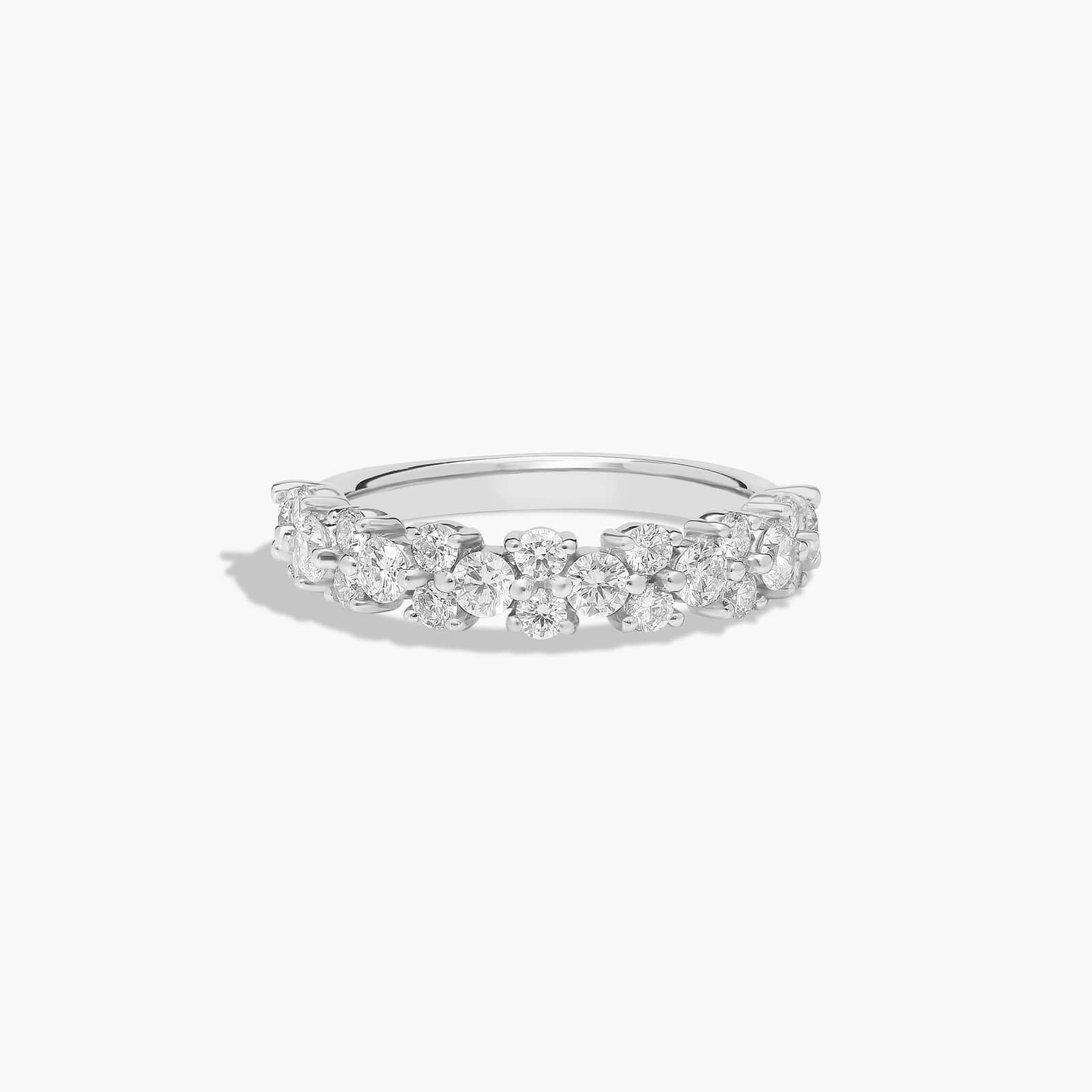Butterfly Diamond Wedding Ring In 14K White Gold (2.00mm) By James Allen