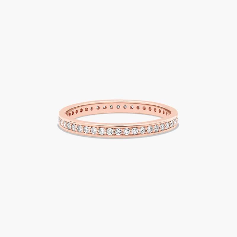 Pavé Diamond Eternity Ring In 14K Rose Gold (2.00mm) By James Allen