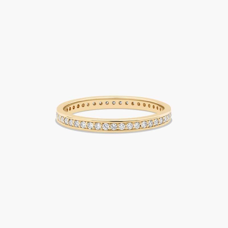 Pavé Diamond Eternity Ring In 14K Yellow Gold (2.00mm) By James Allen