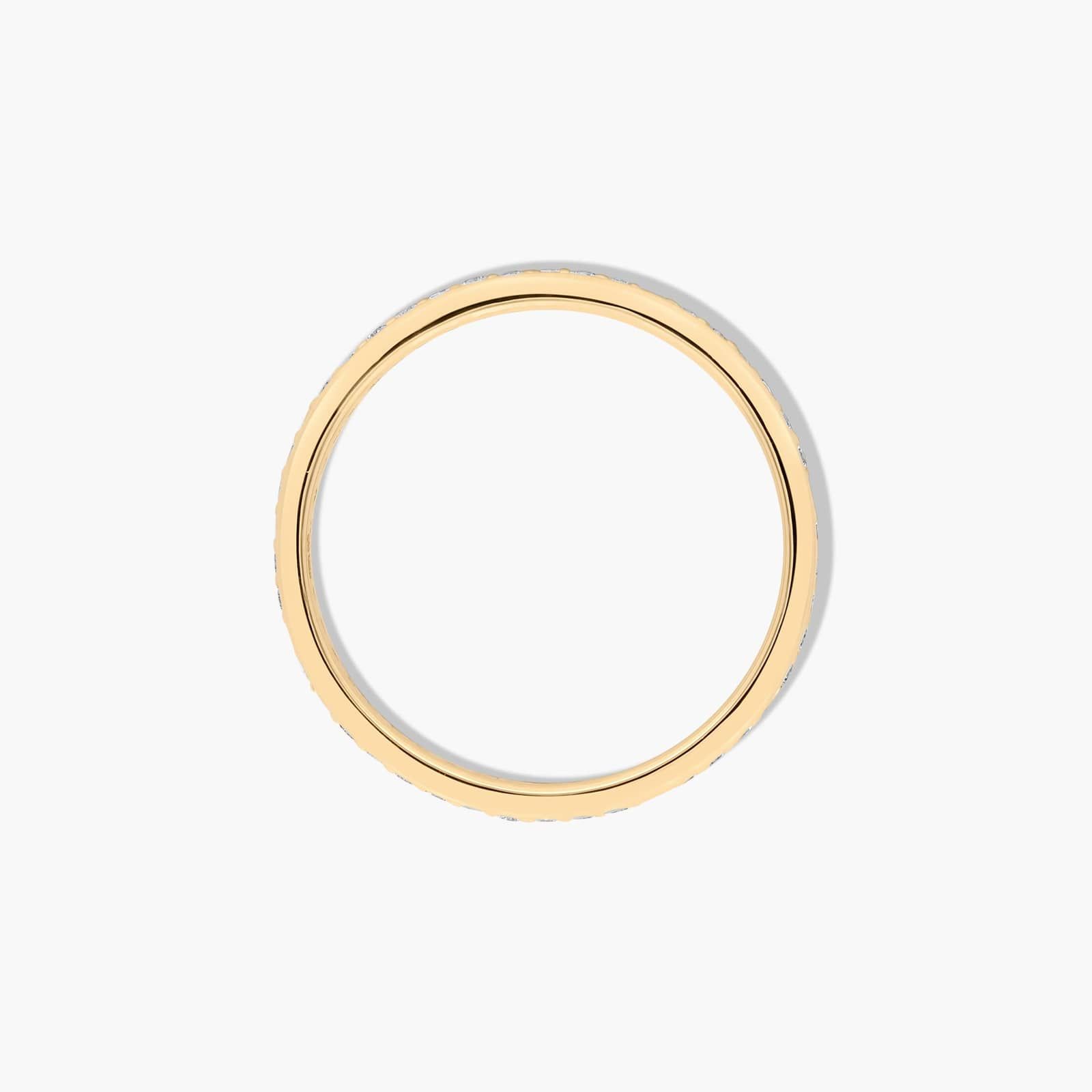 Pavé Diamond Eternity Ring In 14K Yellow Gold (2.00mm) By James Allen