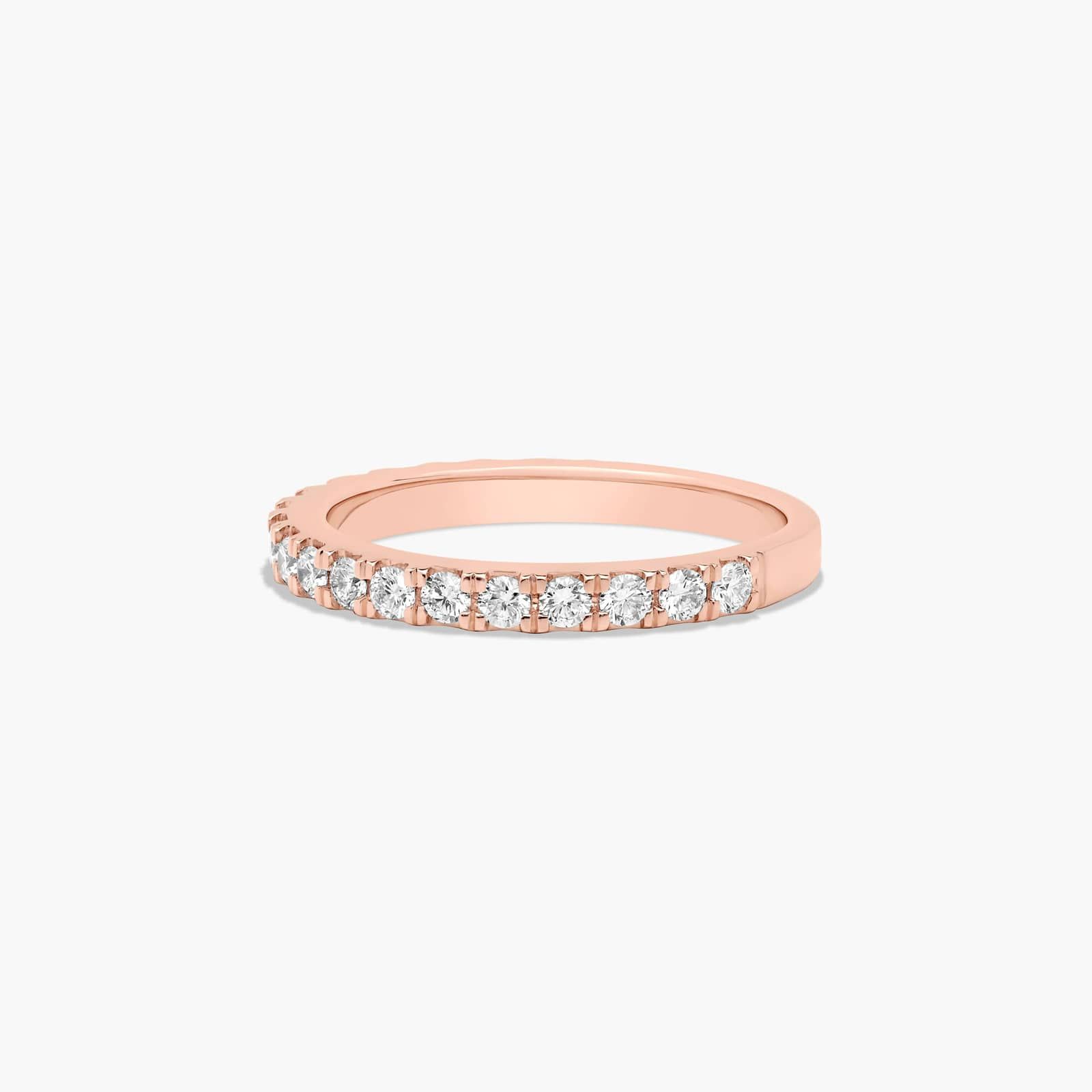Split Prong Wedding Ring With 0.45 CTW Diamonds In 14K Rose Gold (2.00mm) By James Allen