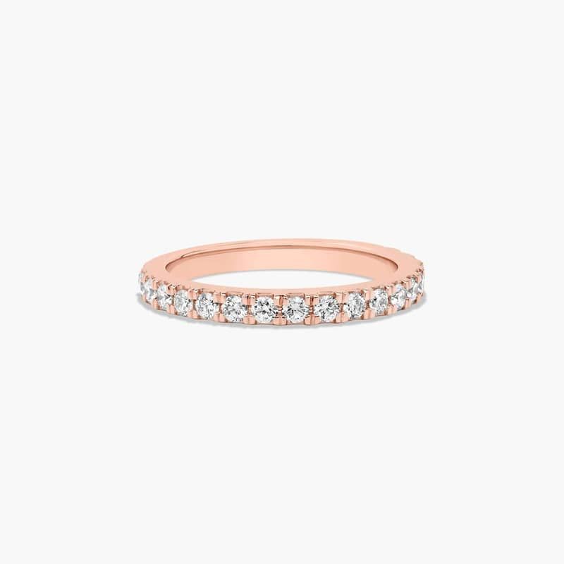 Split Prong Wedding Ring With 0.45 CTW Lab-Grown Diamonds In 14K Rose Gold (2.00mm) By James Allen