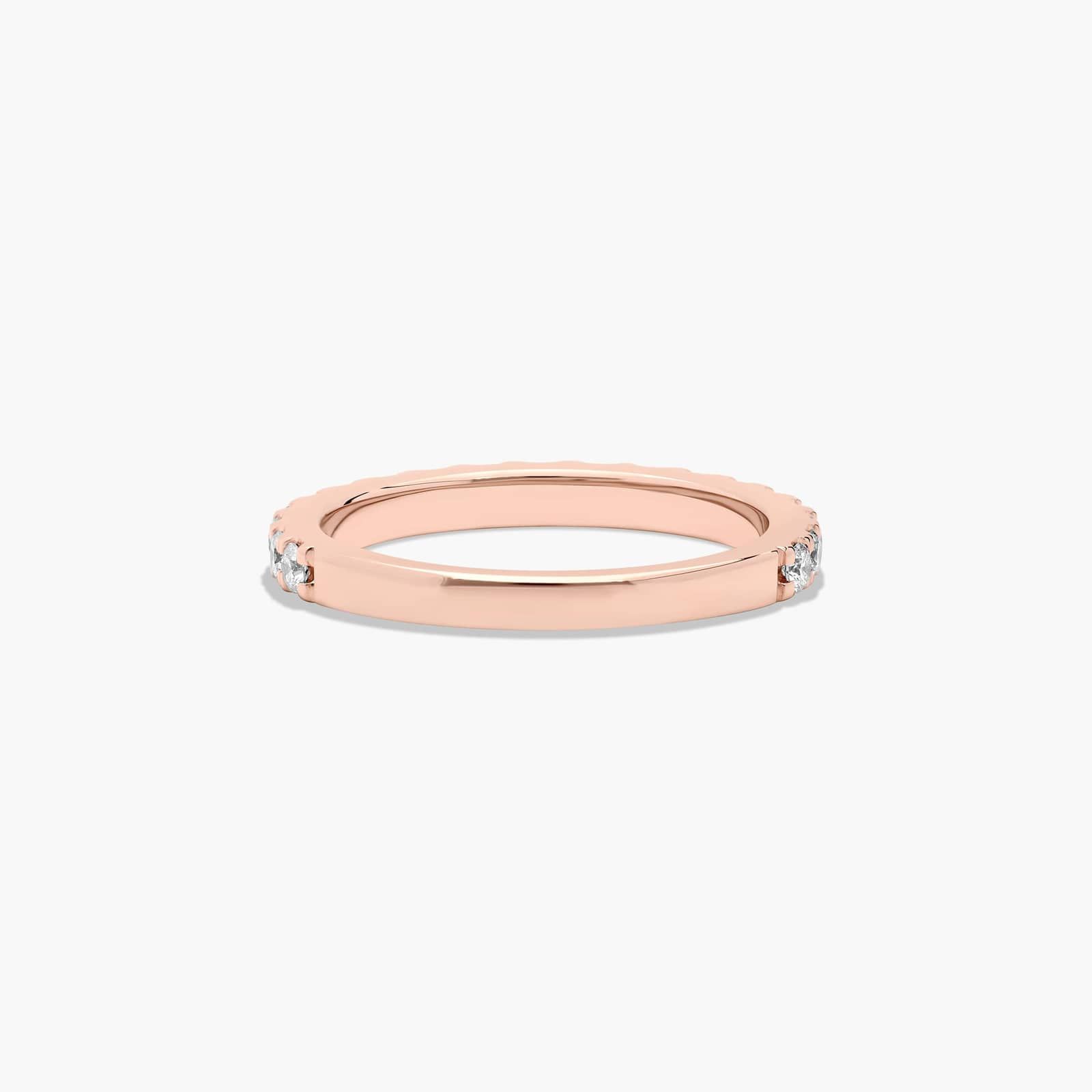 Split Prong Wedding Ring With 0.45 CTW Lab-Grown Diamonds In 14K Rose Gold (2.00mm) By James Allen