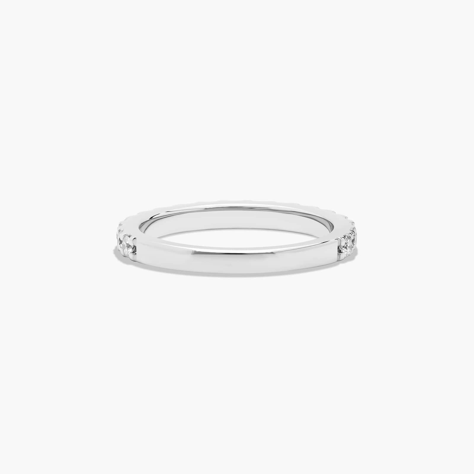Split Prong Wedding Ring With 0.45 CTW Lab-Grown Diamonds In 18K White Gold (2.00mm) By James Allen