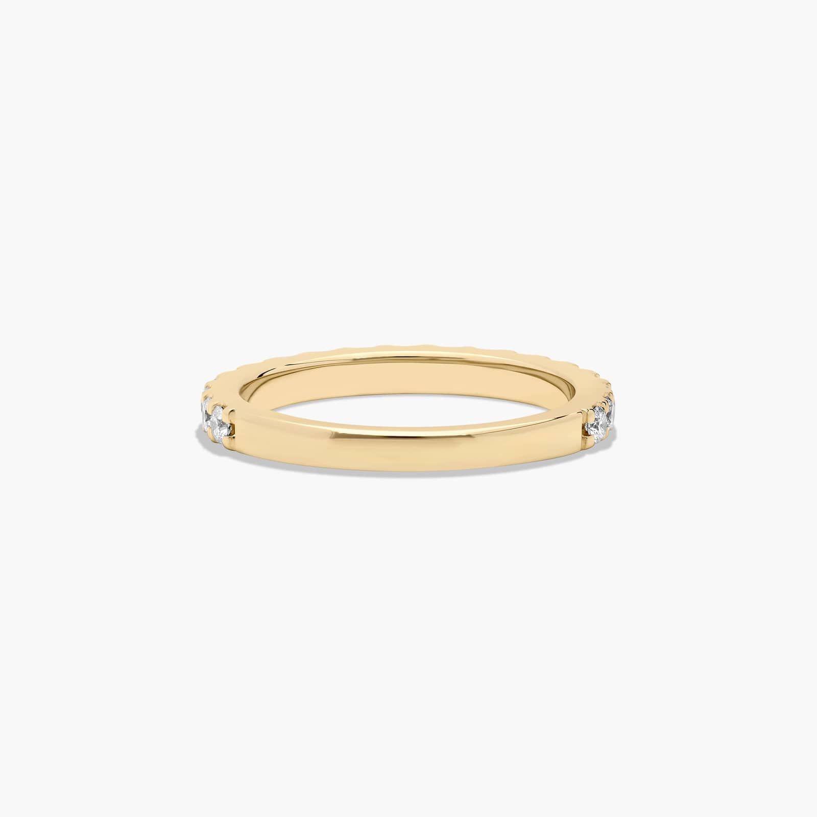 Split Prong Wedding Ring With 0.45 CTW Lab-Grown Diamonds In 18K Yellow Gold (2.00mm) By James Allen