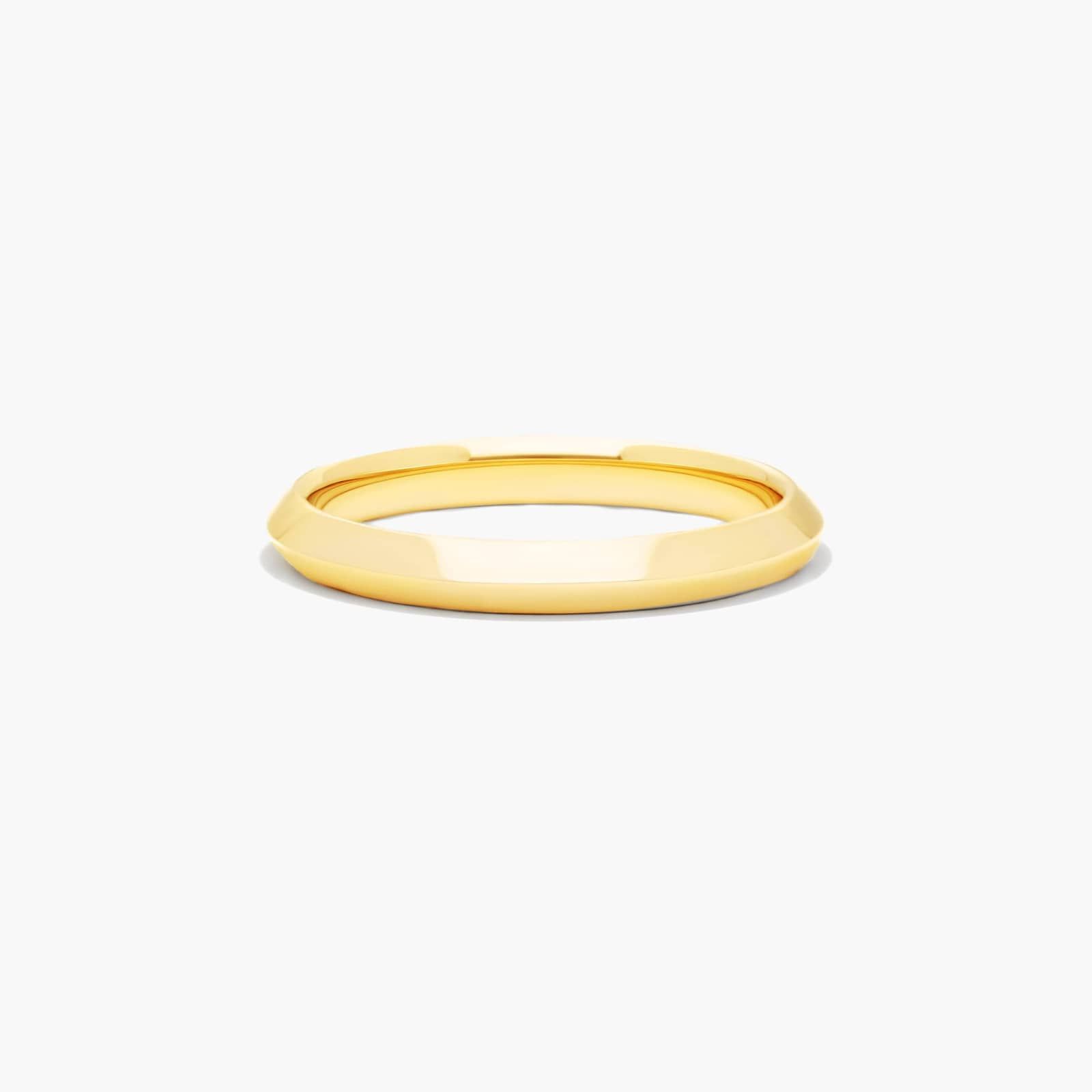 Knife Edge Wedding Ring In 18K Yellow Gold (2.50mm) By James Allen