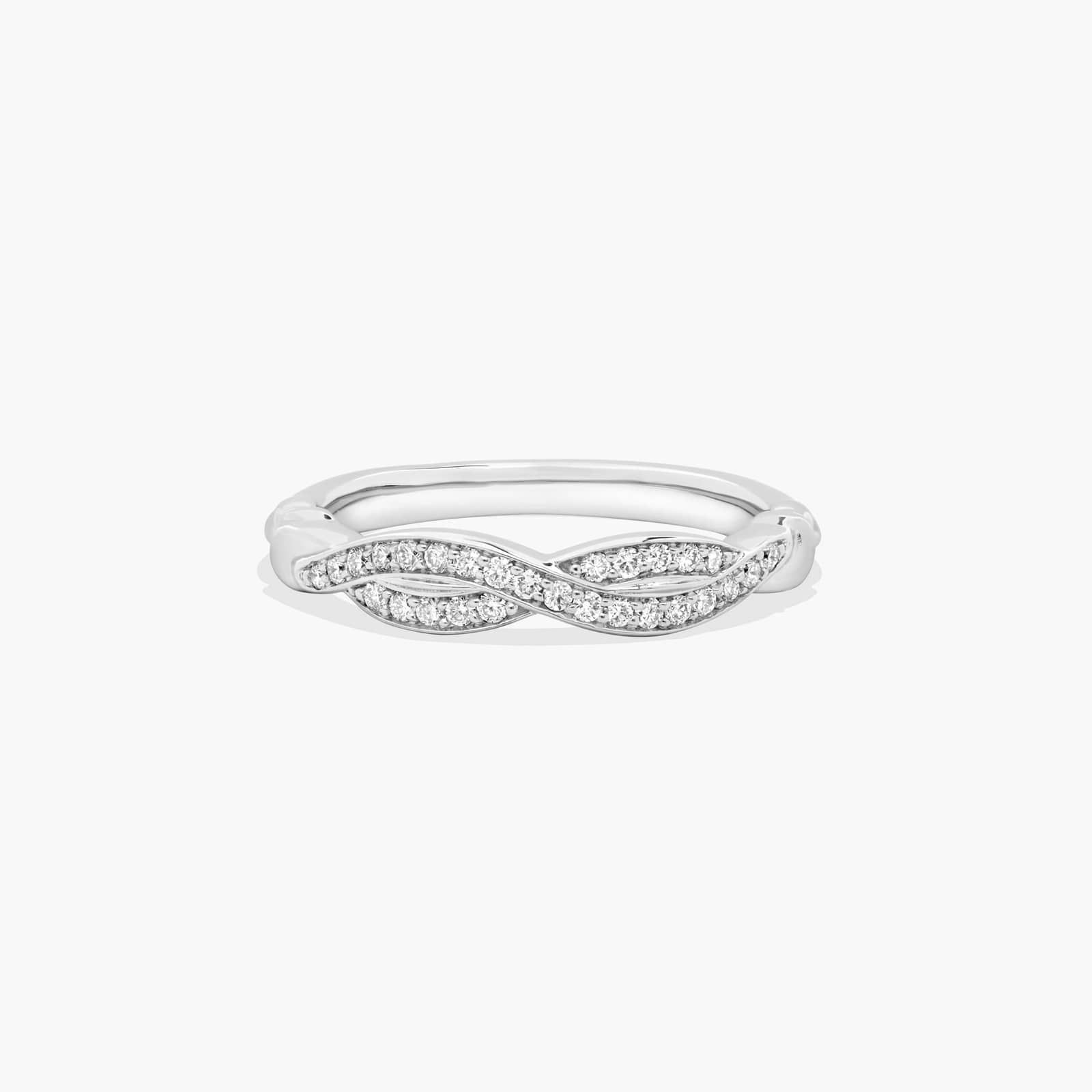 Pavé Crossover Diamond Wedding Ring In Platinum (3.00mm) By James Allen