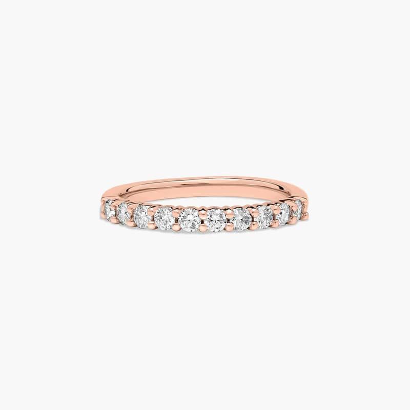 Prong Set Wedding Ring With 0.3 CTW Lab-Grown Diamonds In 14K Rose Gold (2.00mm) By James Allen
