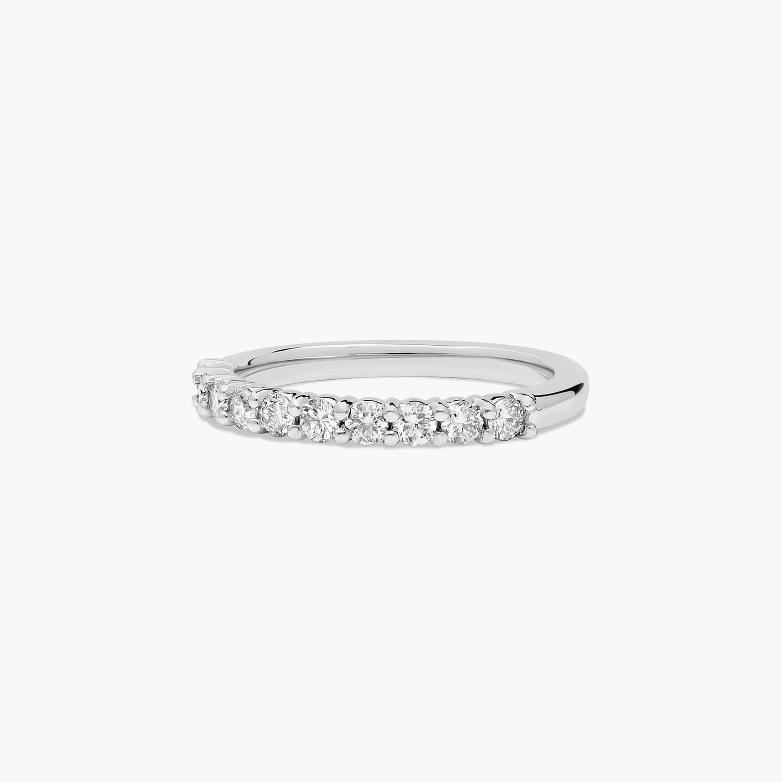 Prong Set Wedding Ring With 0.3 CTW Lab-Grown Diamonds In 18K White Gold (2.00mm) By James Allen